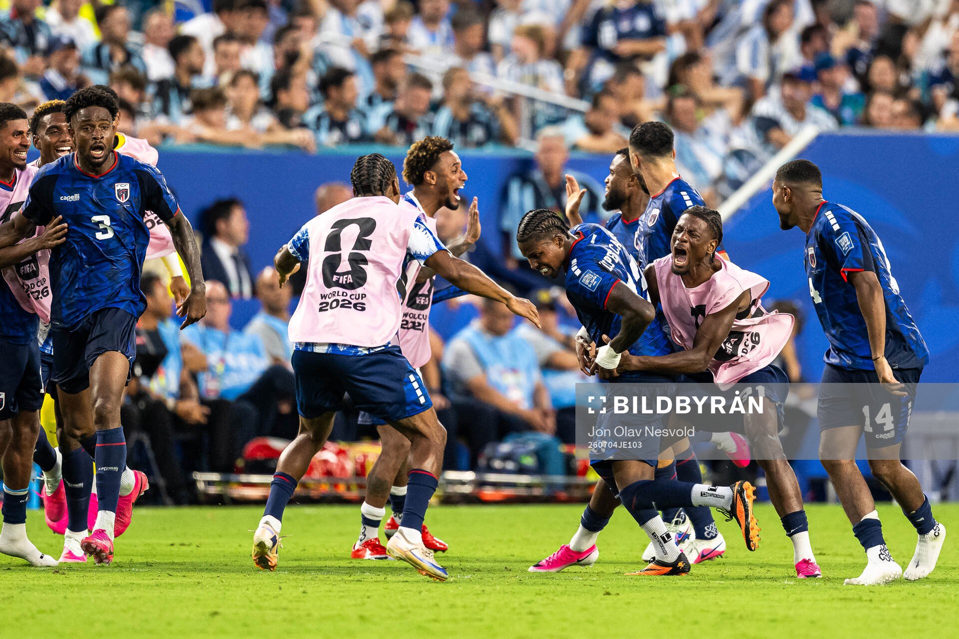 Sidny Lopes Cabral of Cabo Verde celebrates