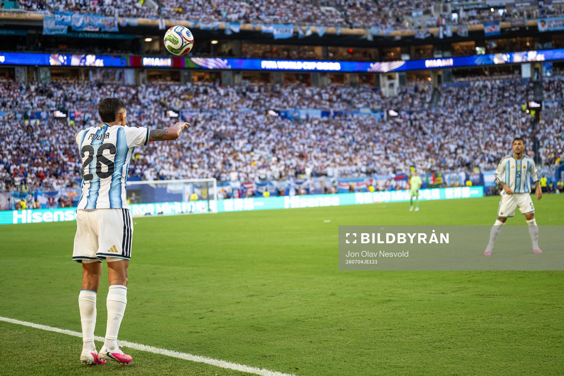 Nahuel Molina of Argentina