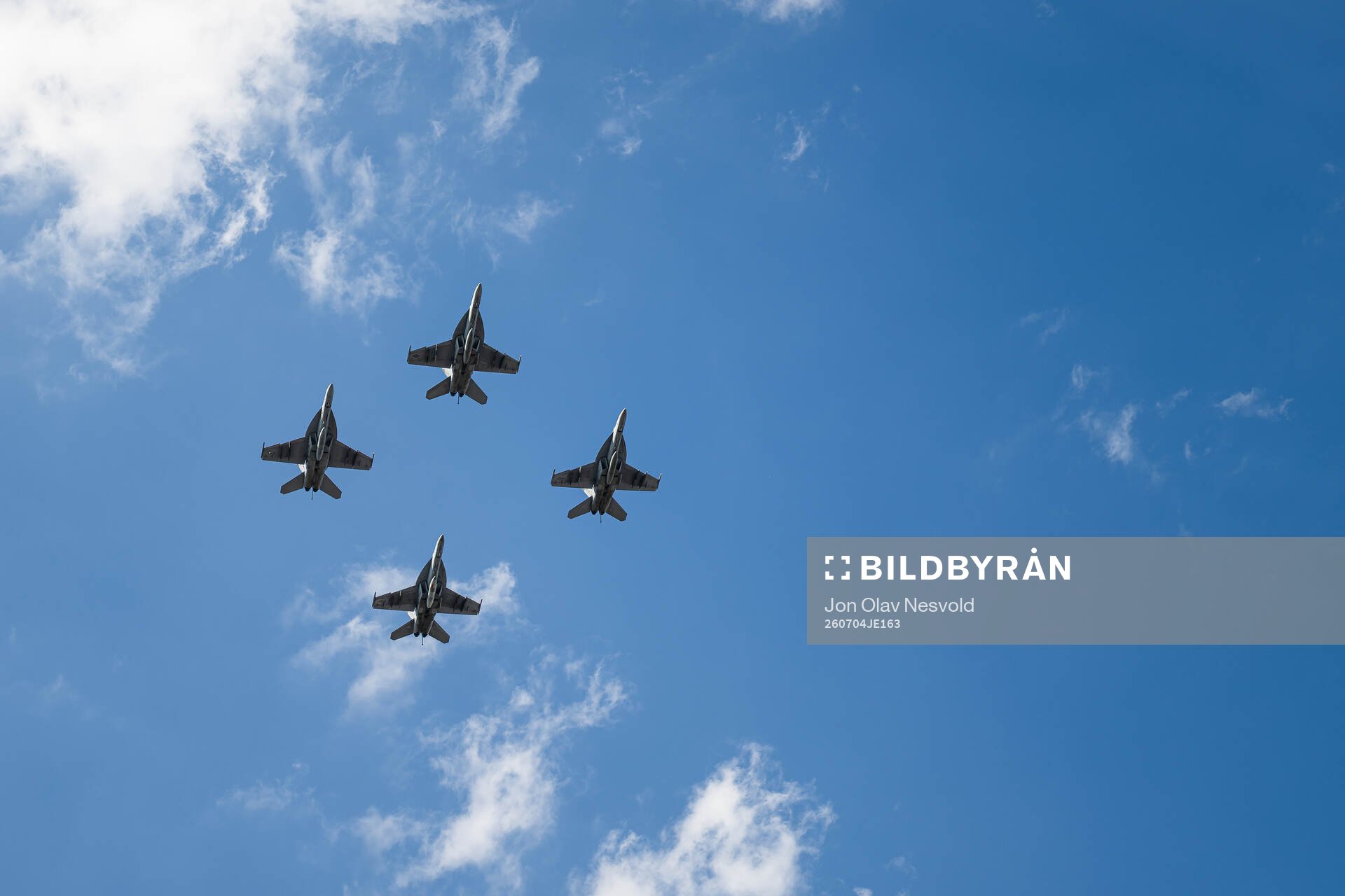 A military flyover
