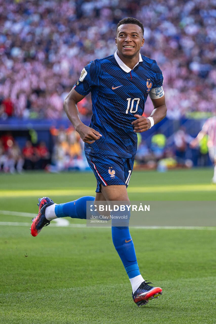 Kylian Mbappe of France celebrates