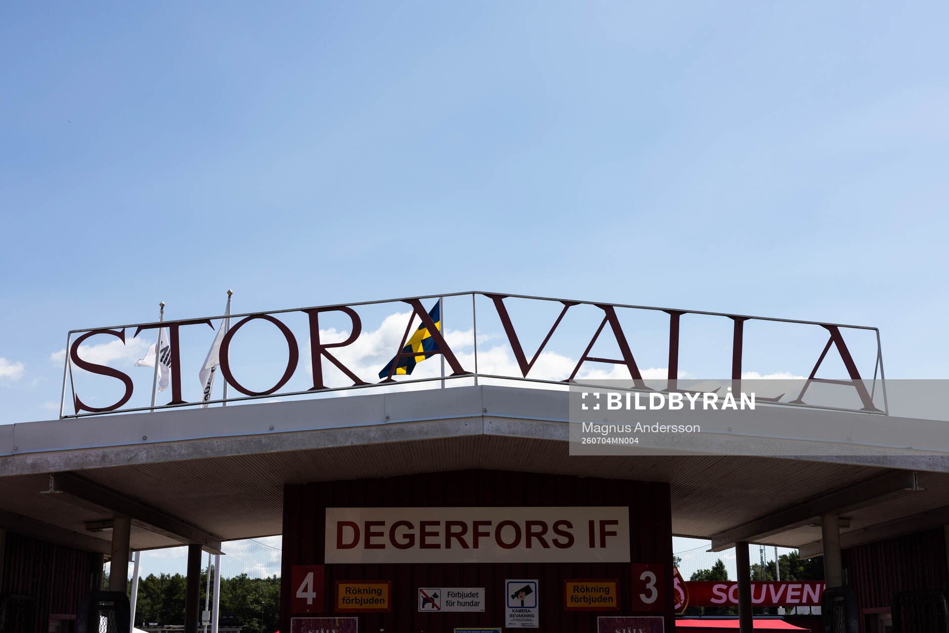 Exteriör vy av Stora Valla