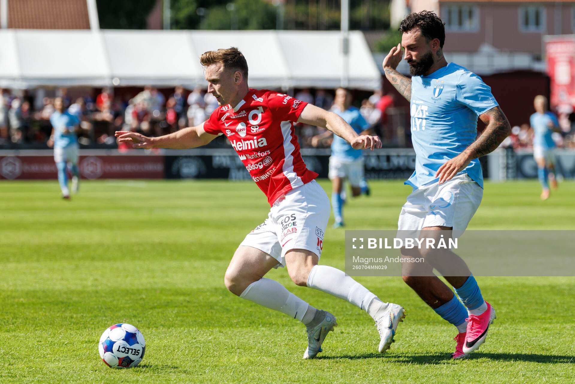 Degerfors Kazper Karlsson och Malmö FFs Sead Haksabanovic