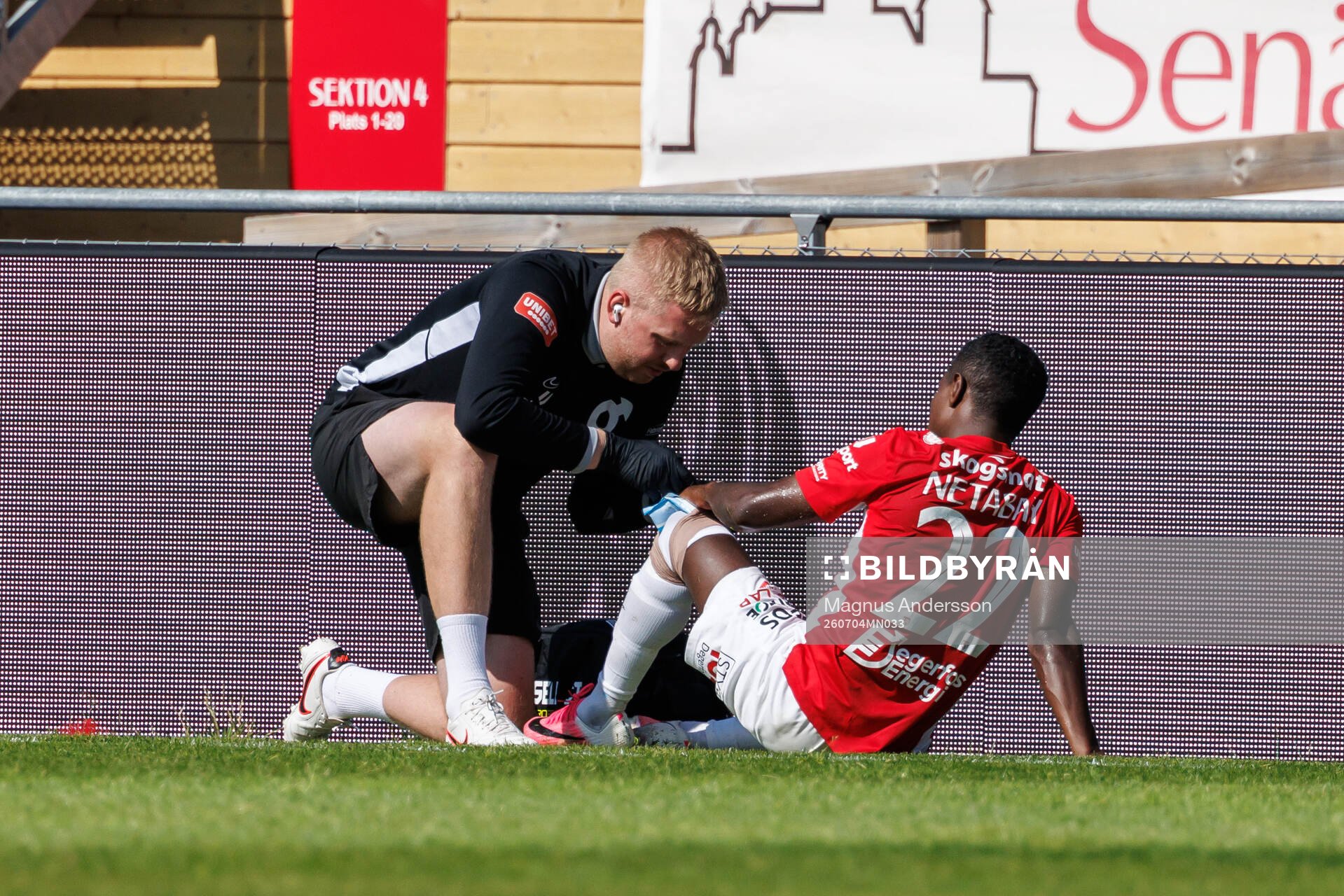 Degerfors Nahom Netabay får vård