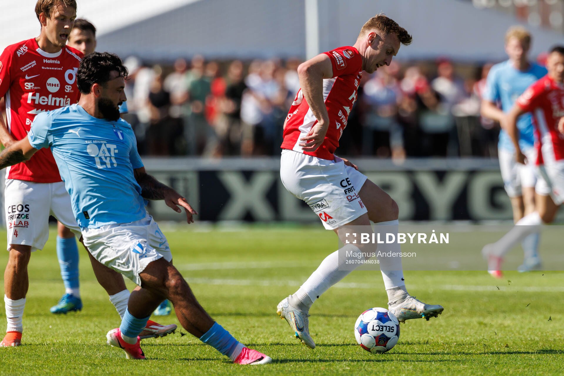 Malmö FFs Sead Haksabanovic och Degerfors Sebastian Ohlsson