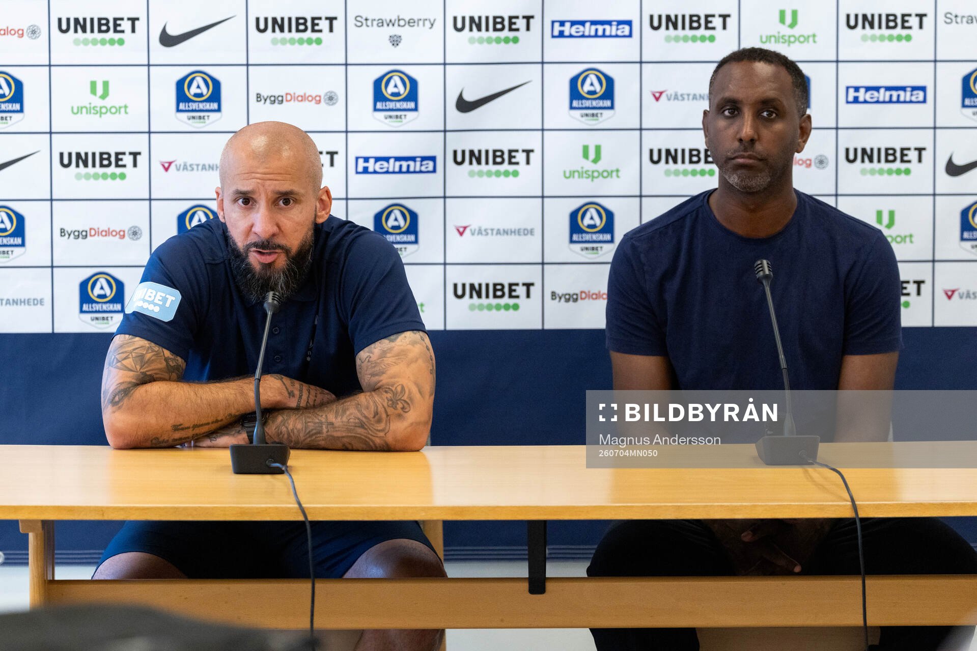 Malmö FFs Guillermo Molins och Degerfors huvudtränare