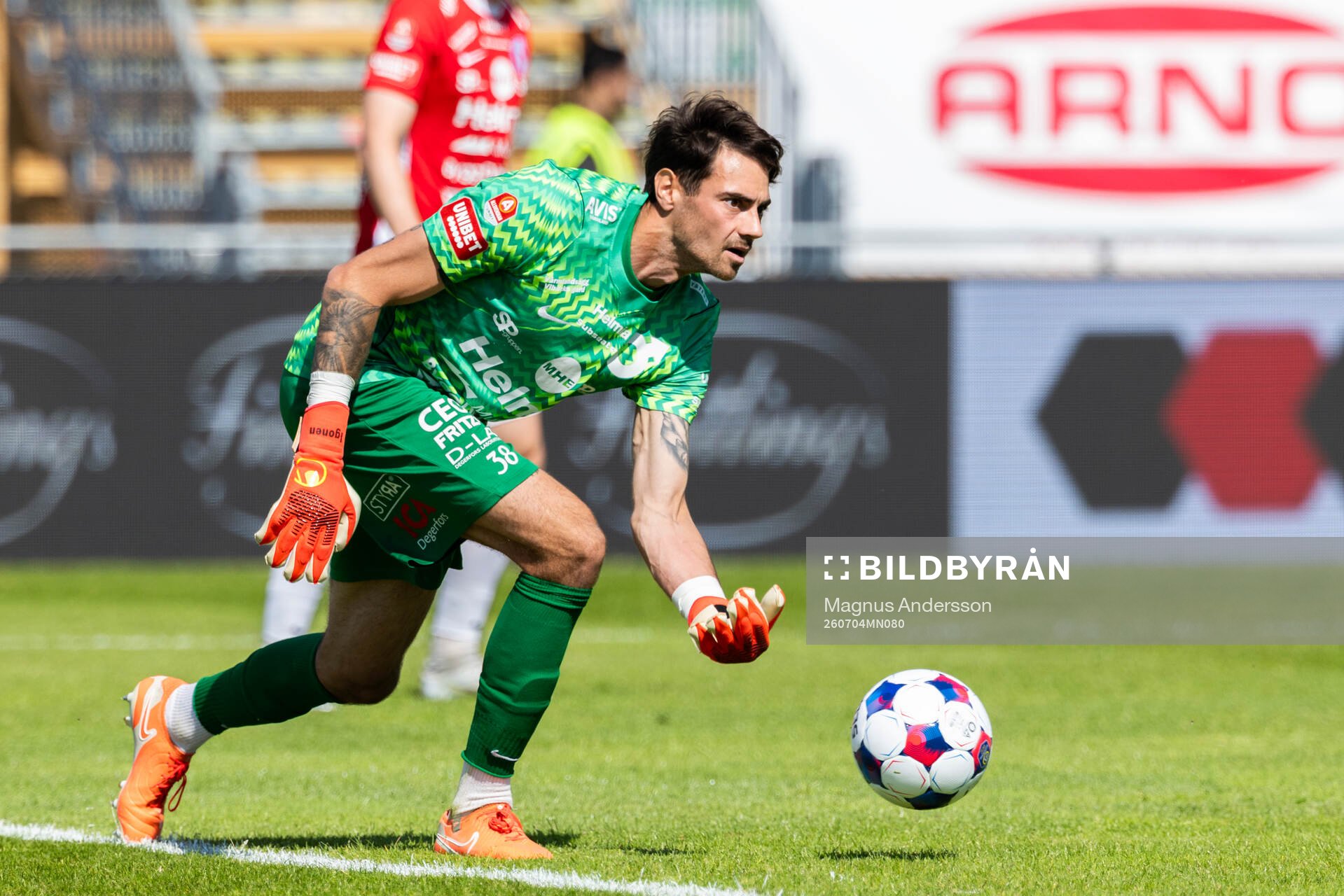 Degerfors målvakt Matvei Igonen