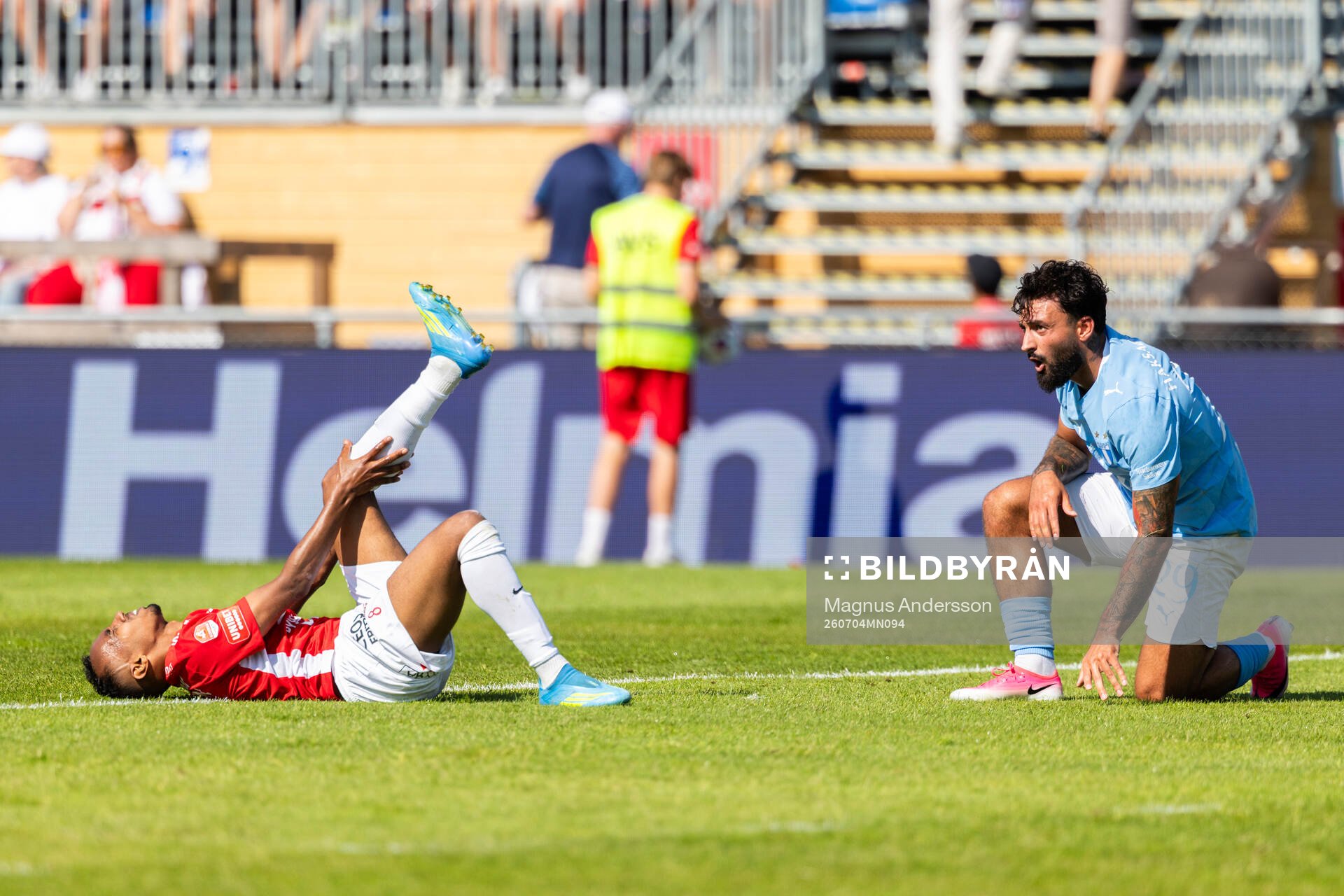Degerfors Bilal Hussein och Malmö FFs Sead Haksabanovic