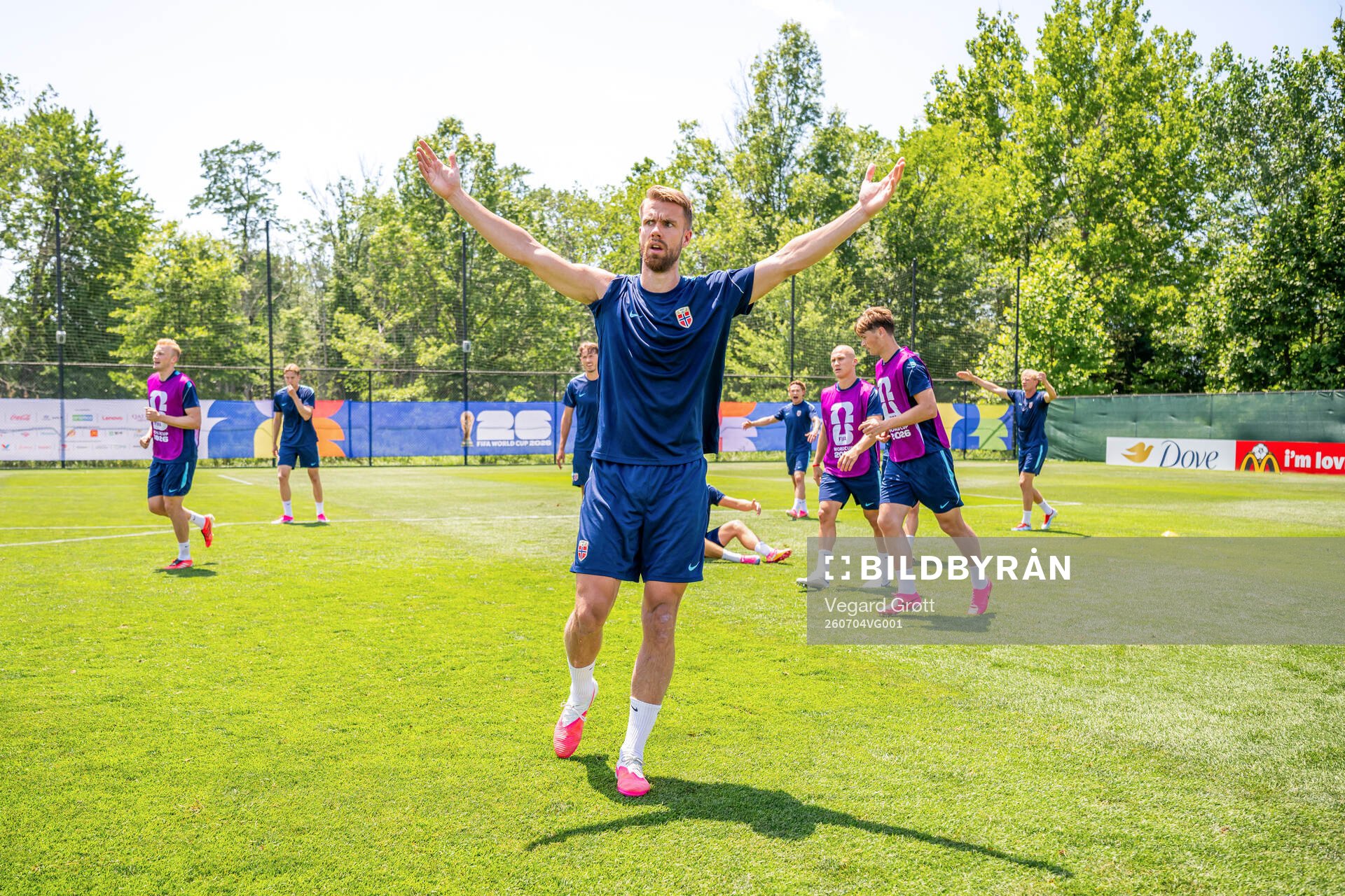 Kristoffer Ajer of the Norwegian national football team at