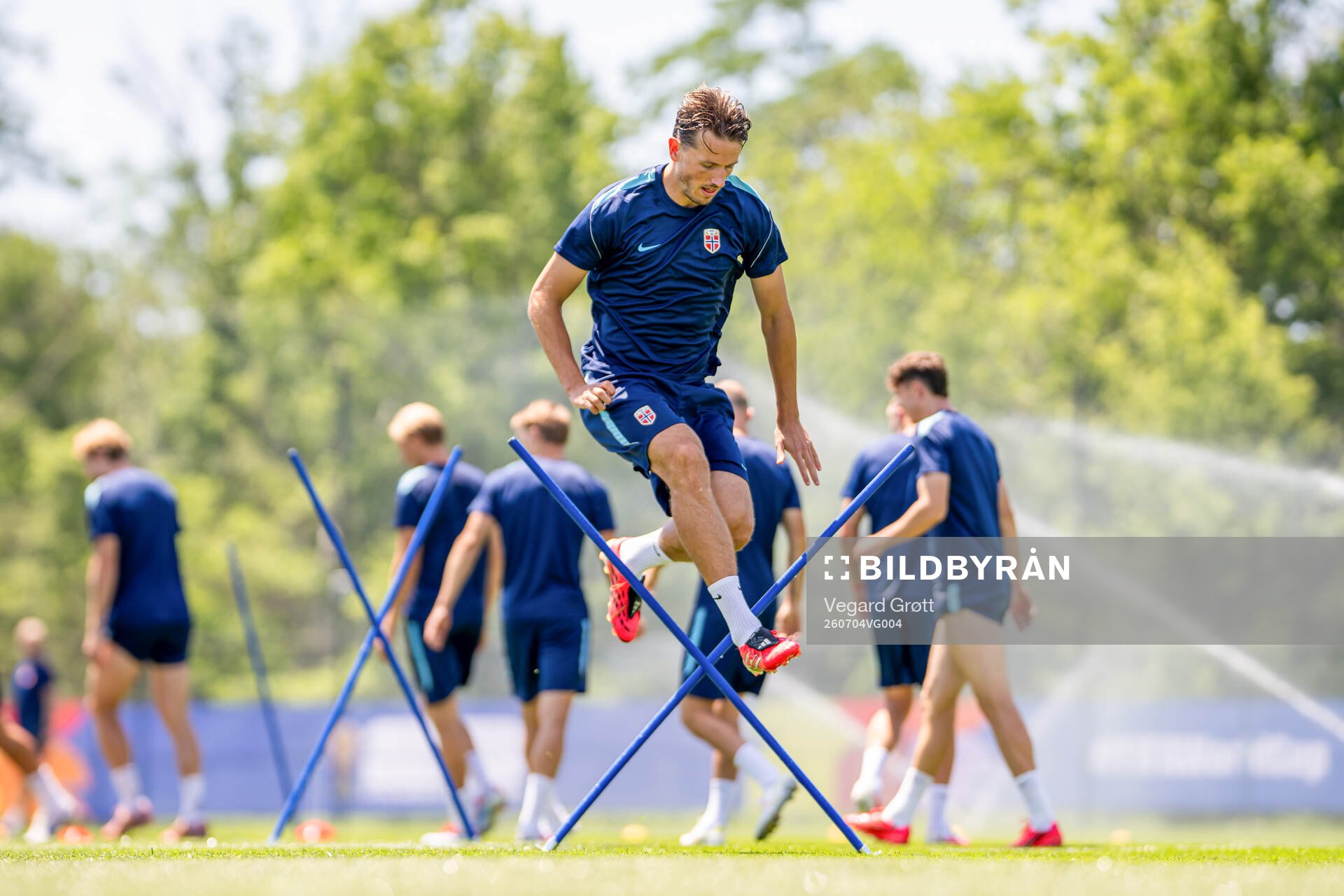 Sander Berge of the Norwegian national football team at a