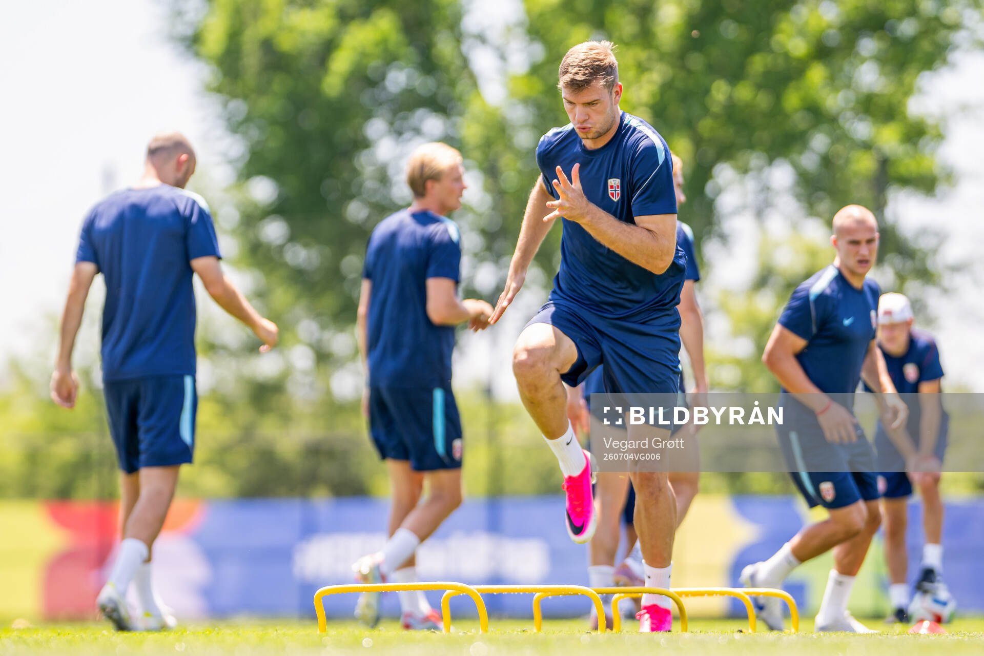 Alexander Sørloth of the Norwegian national football team