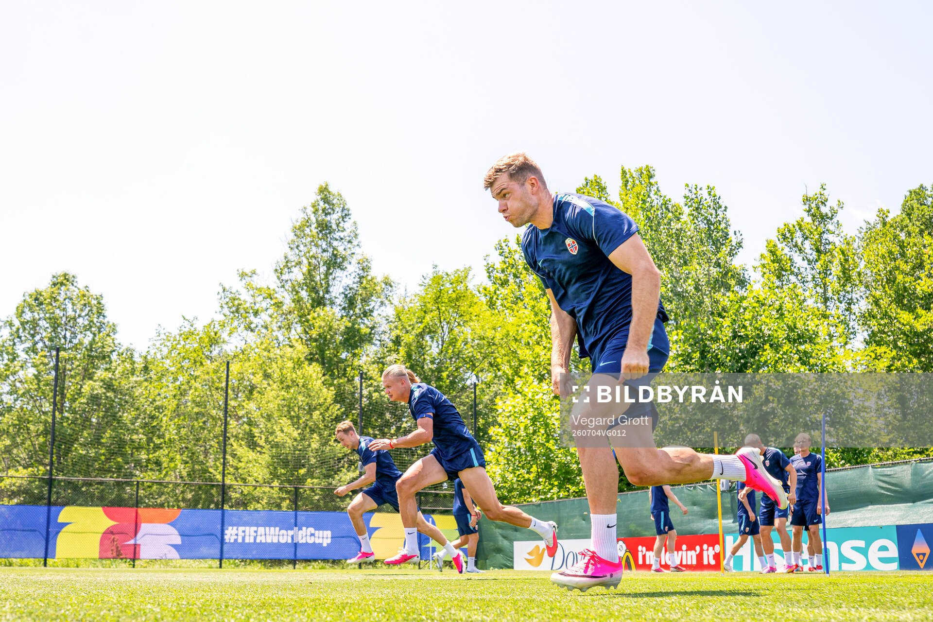 Alexander Sørloth of the Norwegian national football team