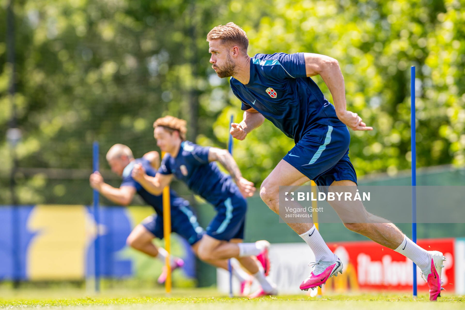Kristoffer Ajer of the Norwegian national football team at