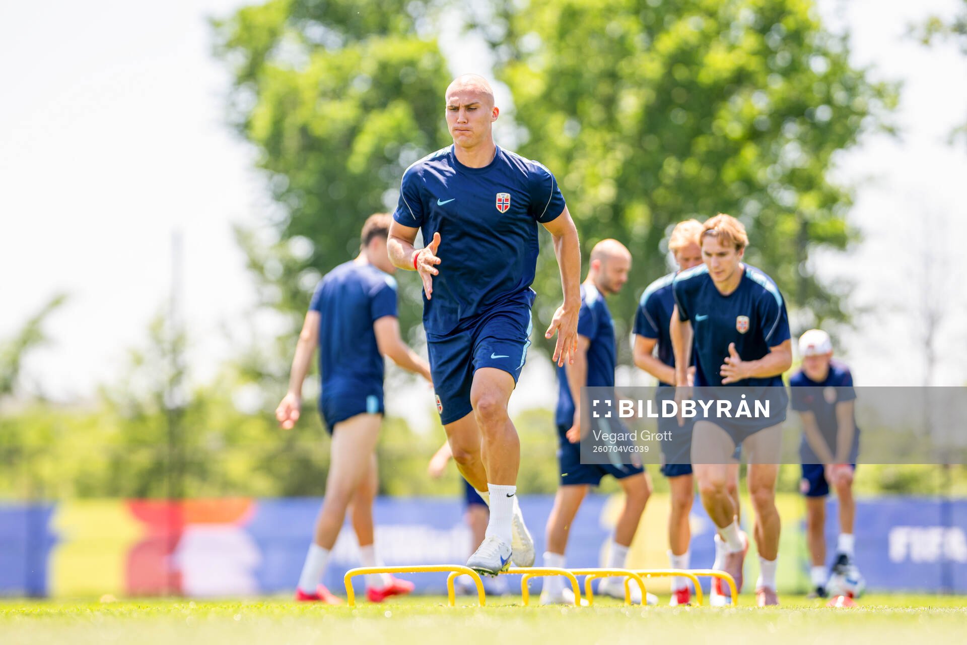Leo Østigård of the Norwegian national football team at a