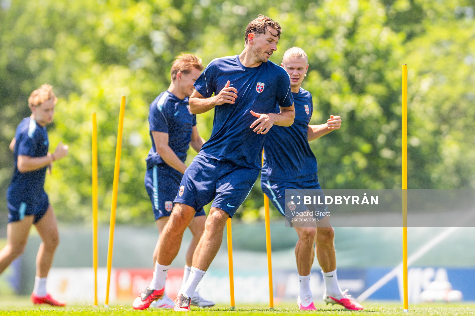 Sander Berge of the Norwegian national football team at a