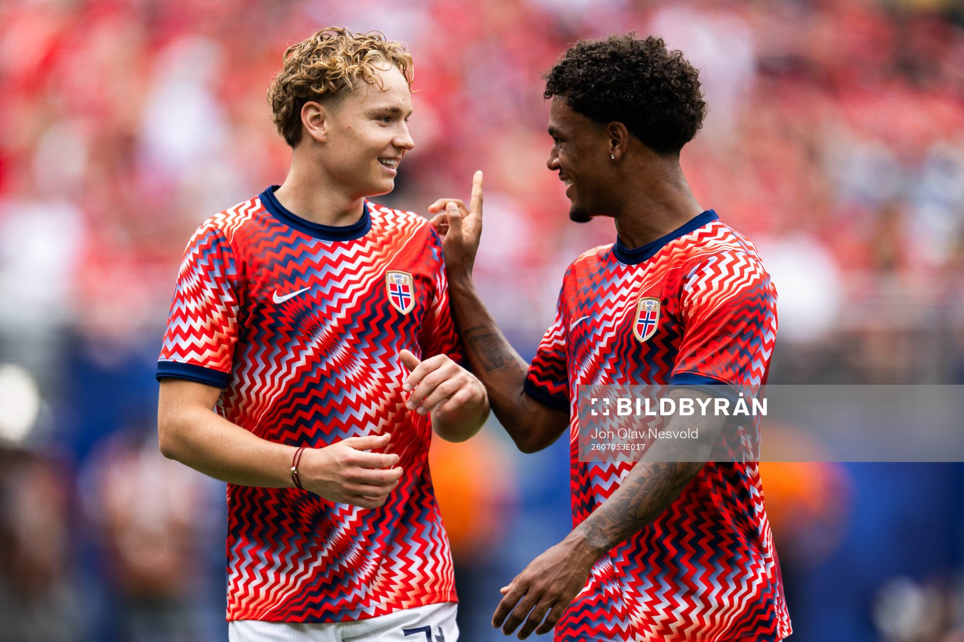 Andreas Schjelderup and Oscar Bobb of Norway