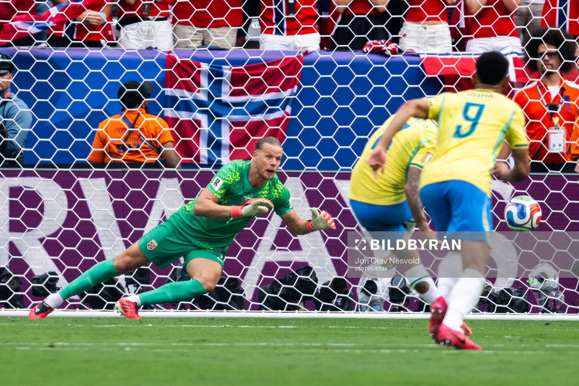 Goalkeeper Ørjan Nyland of Norway