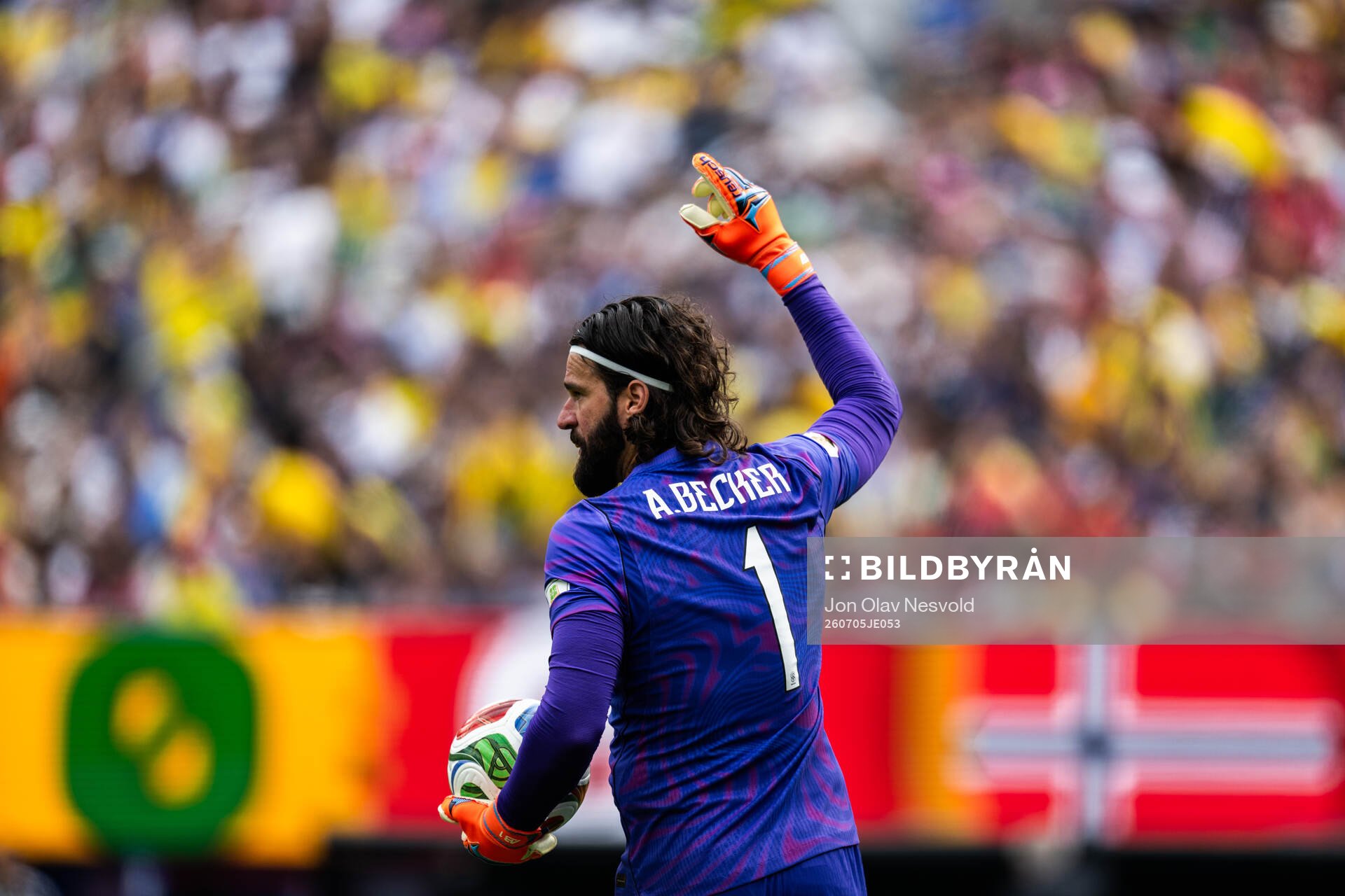 Goalkeeper Alisson of Brazil