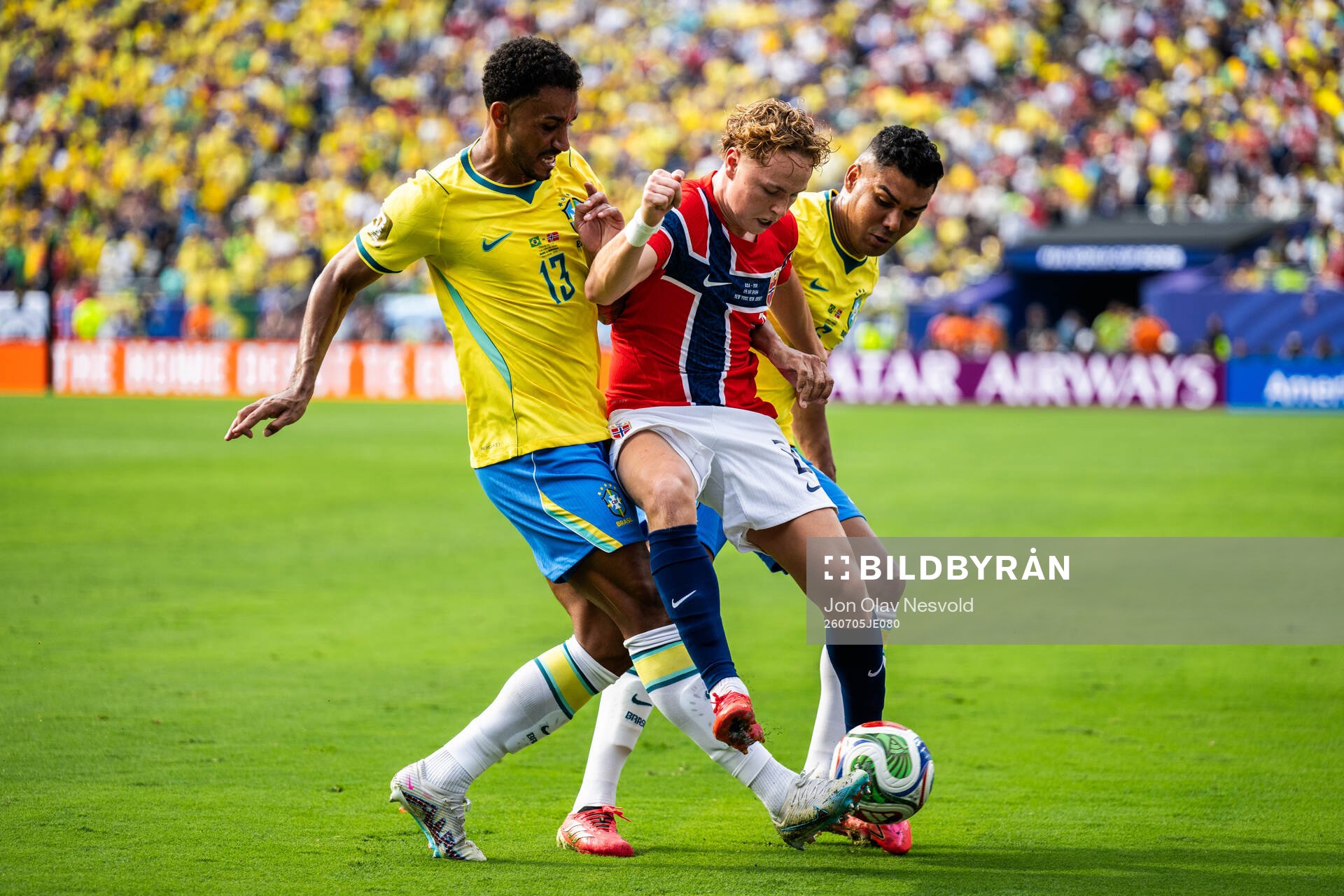 Danilo and Casemiro of Brazil as well as Andreas