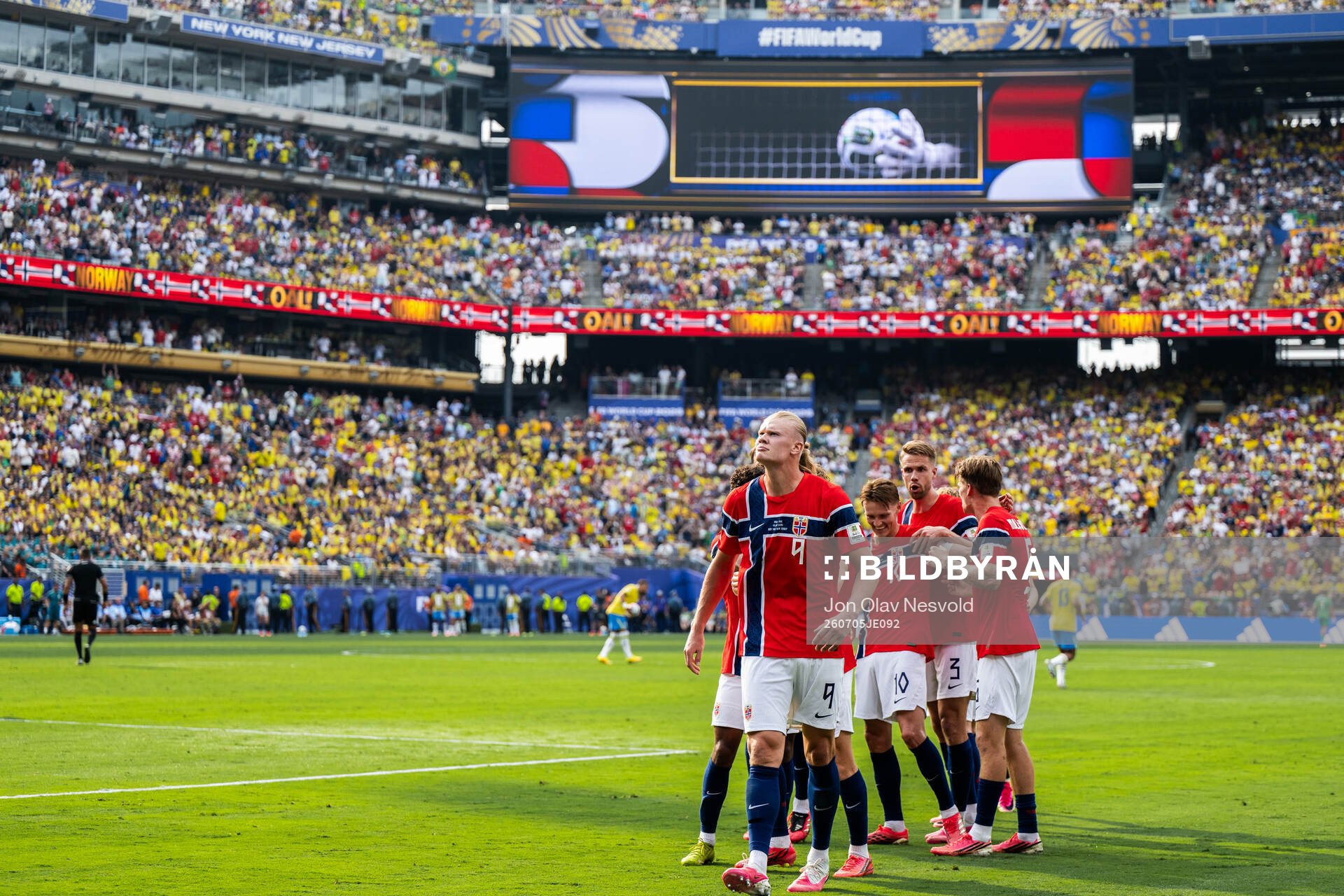Erling Braut Haaland of Norway celebrates