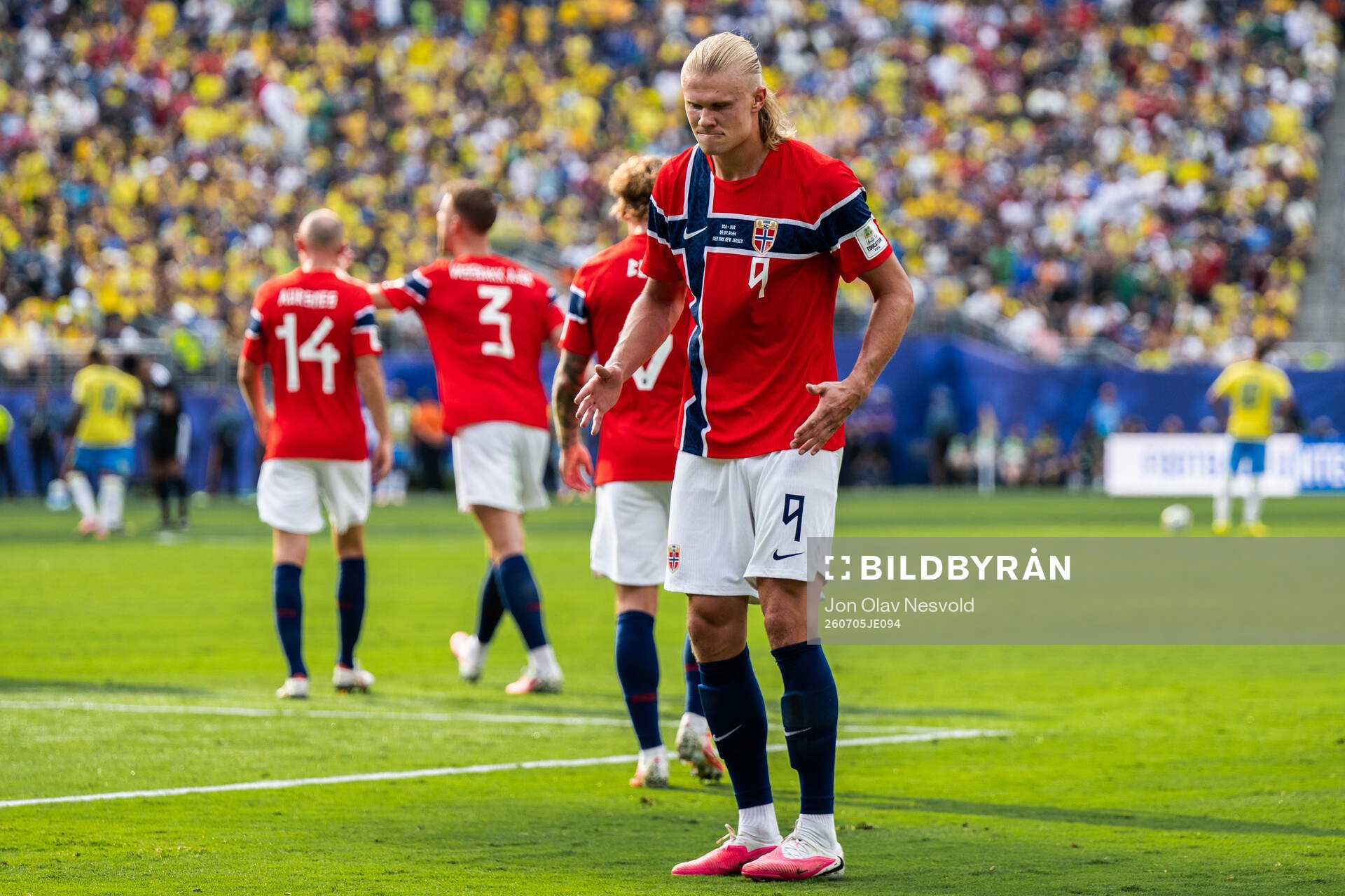 Erling Braut Haaland of Norway celebrates