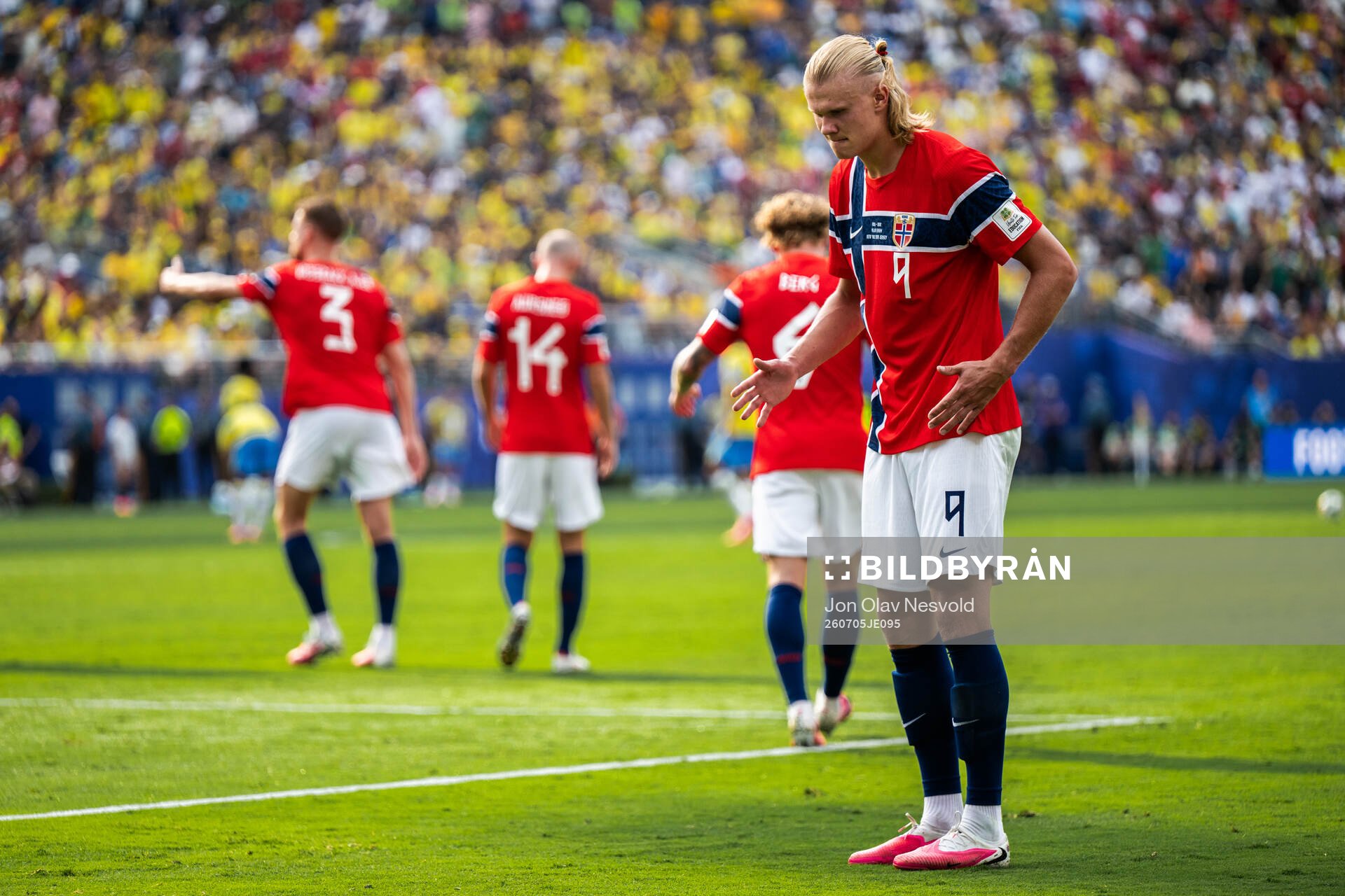 Erling Braut Haaland of Norway celebrates