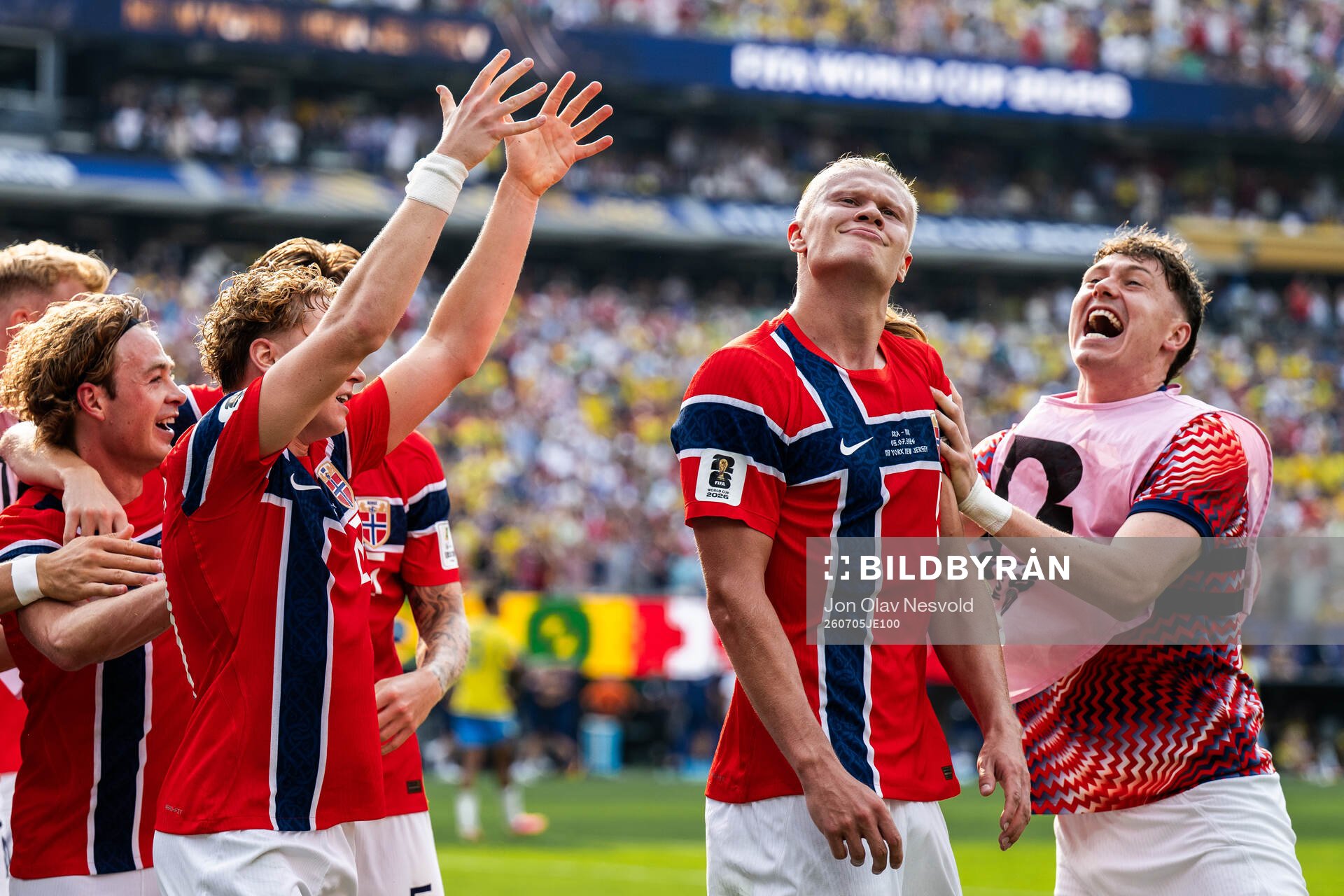 Erling Braut Haaland of Norway celebrates