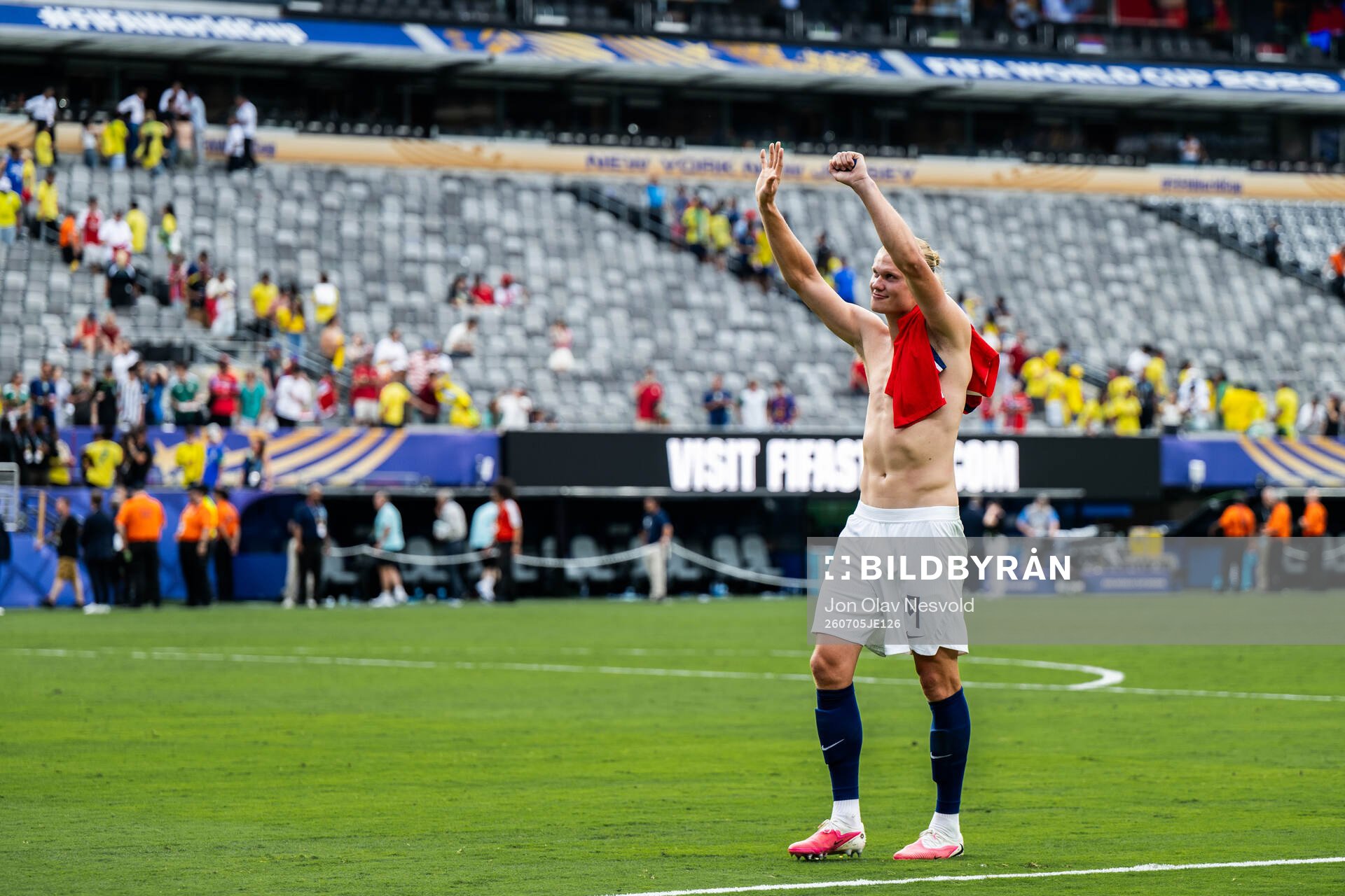 Erling Braut Haaland of Norway celebrates