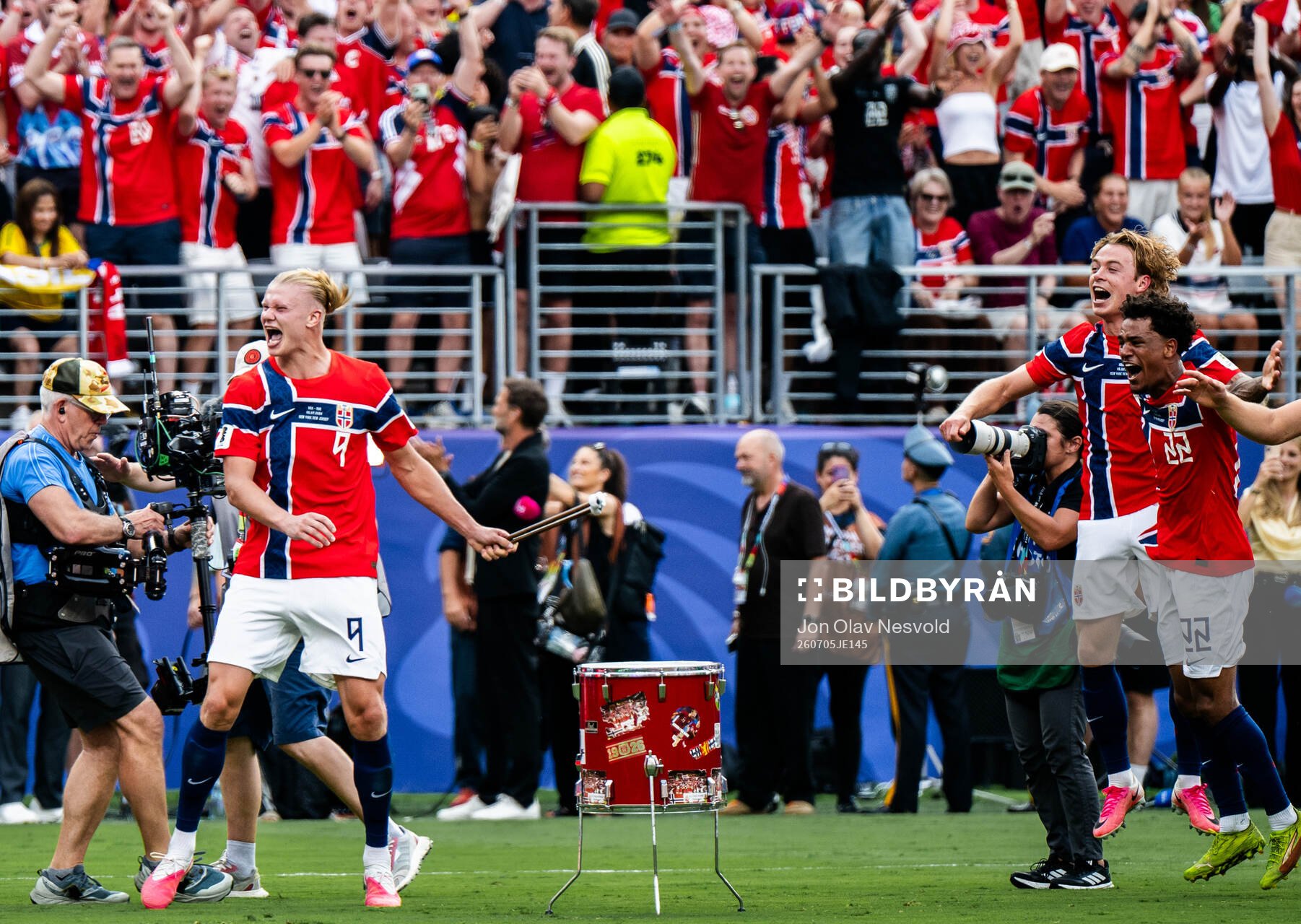 Erling Braut Haaland of Norway celebrates