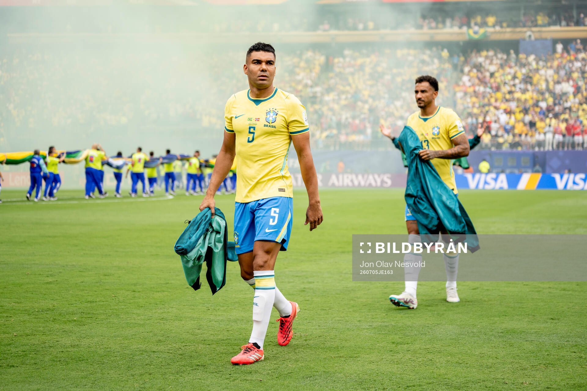 Casemiro and Danilo of Brazil