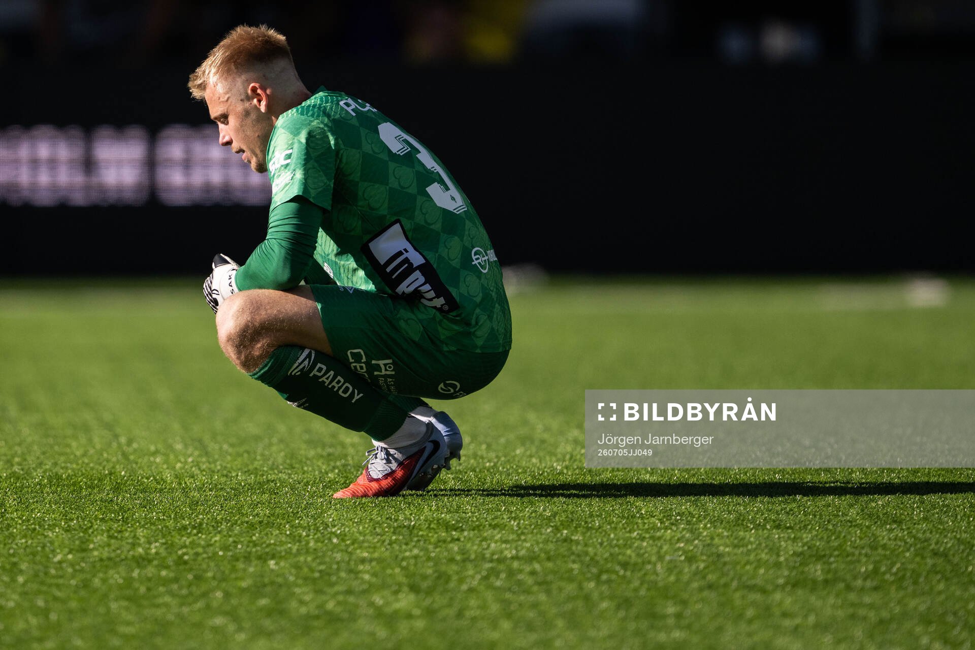 Elfsborgs målvakt Isak Pettersson deppar
