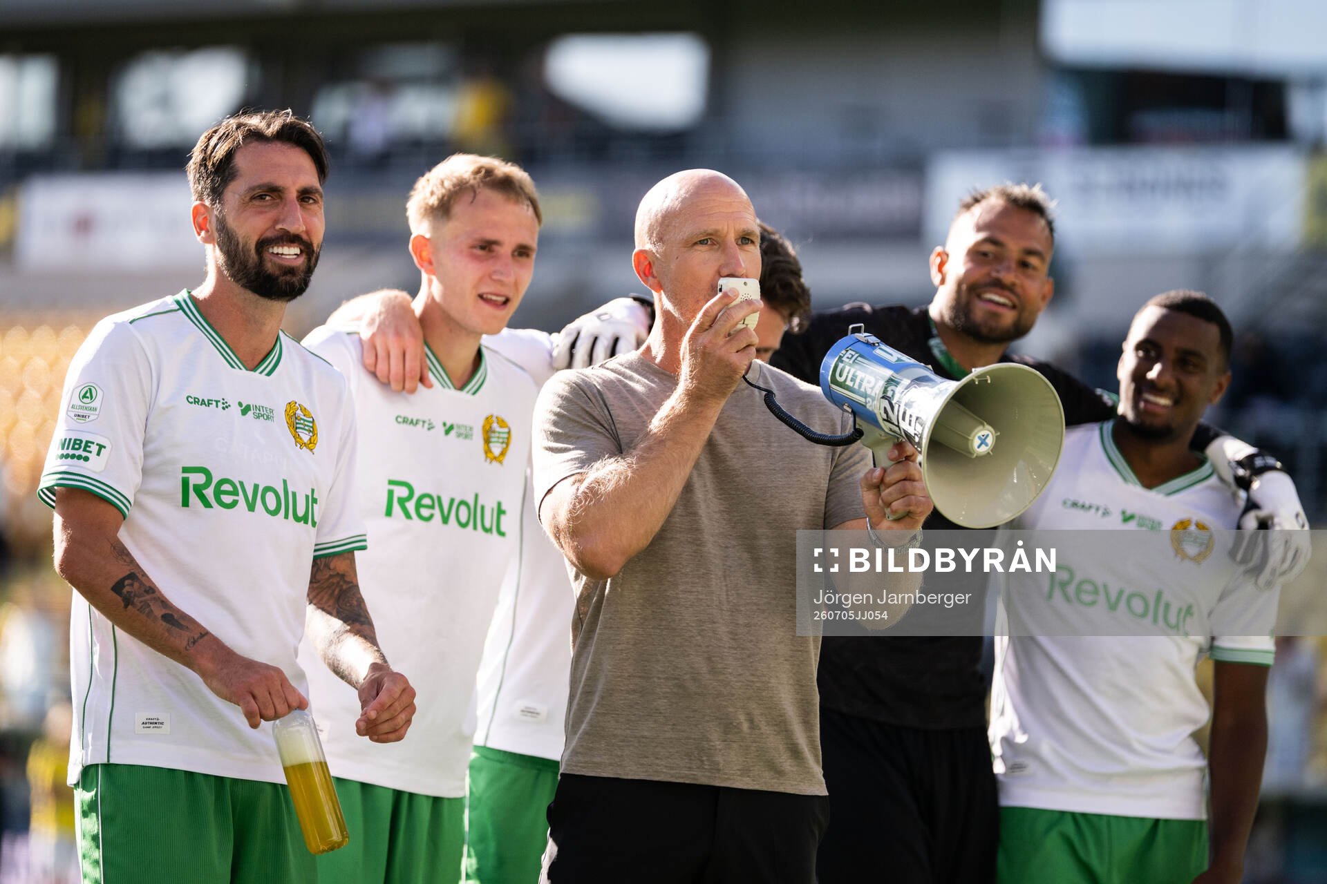 Hammarbys Nahir Besara, Victor Lind, tränare Henrik