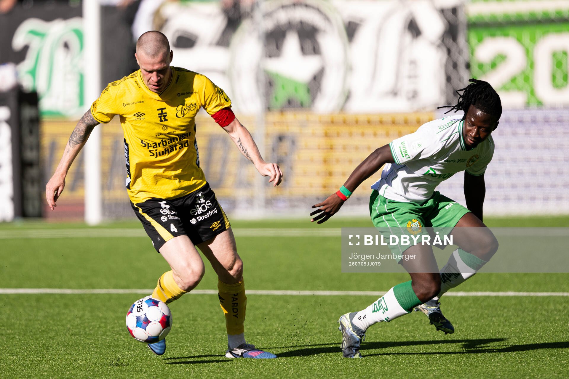 Elfsborgs Thomas Isherwood och Hammarbys Moise Elohim