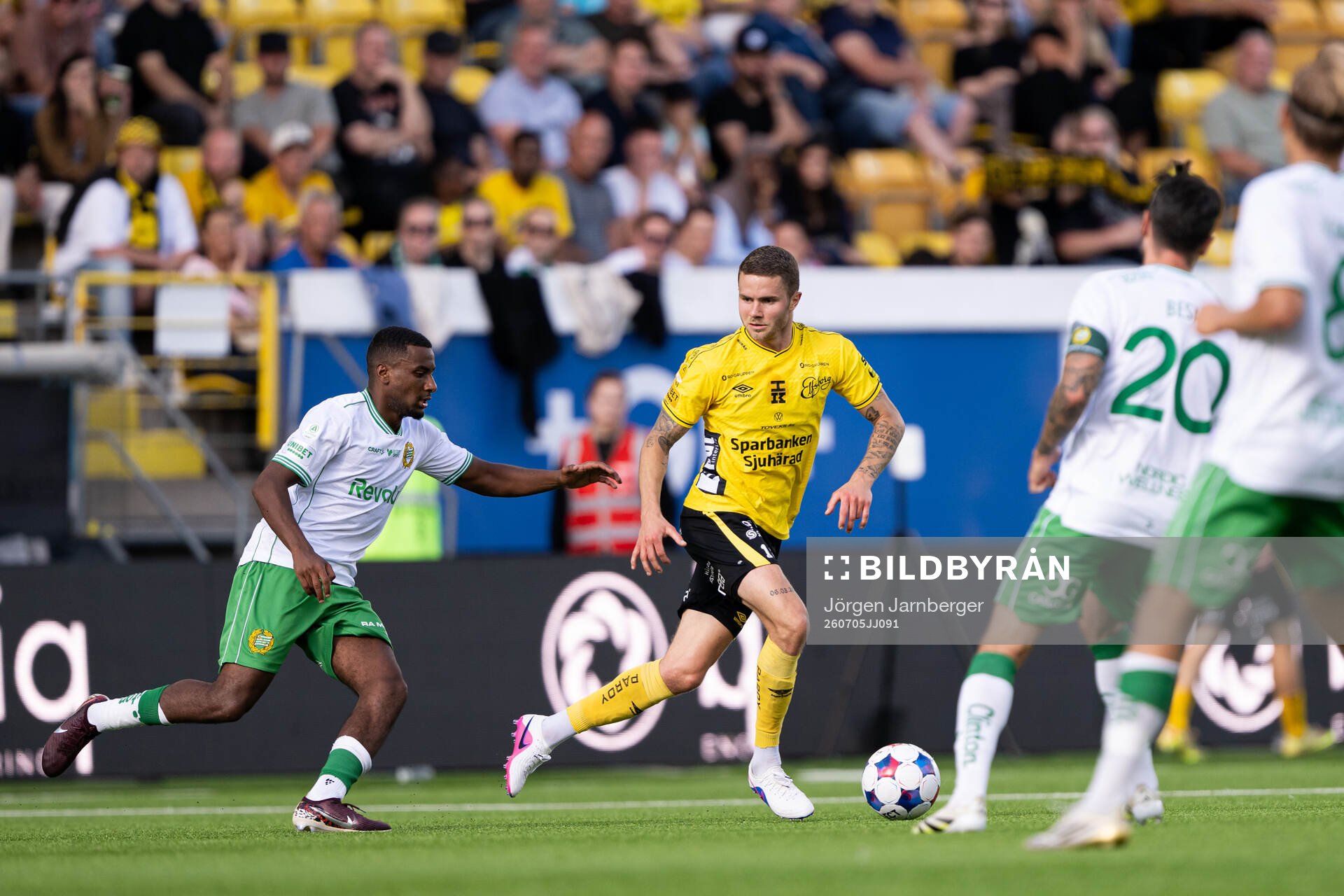 Hammarbys Paulos Abraham och Elfsborgs Julius Magnusson