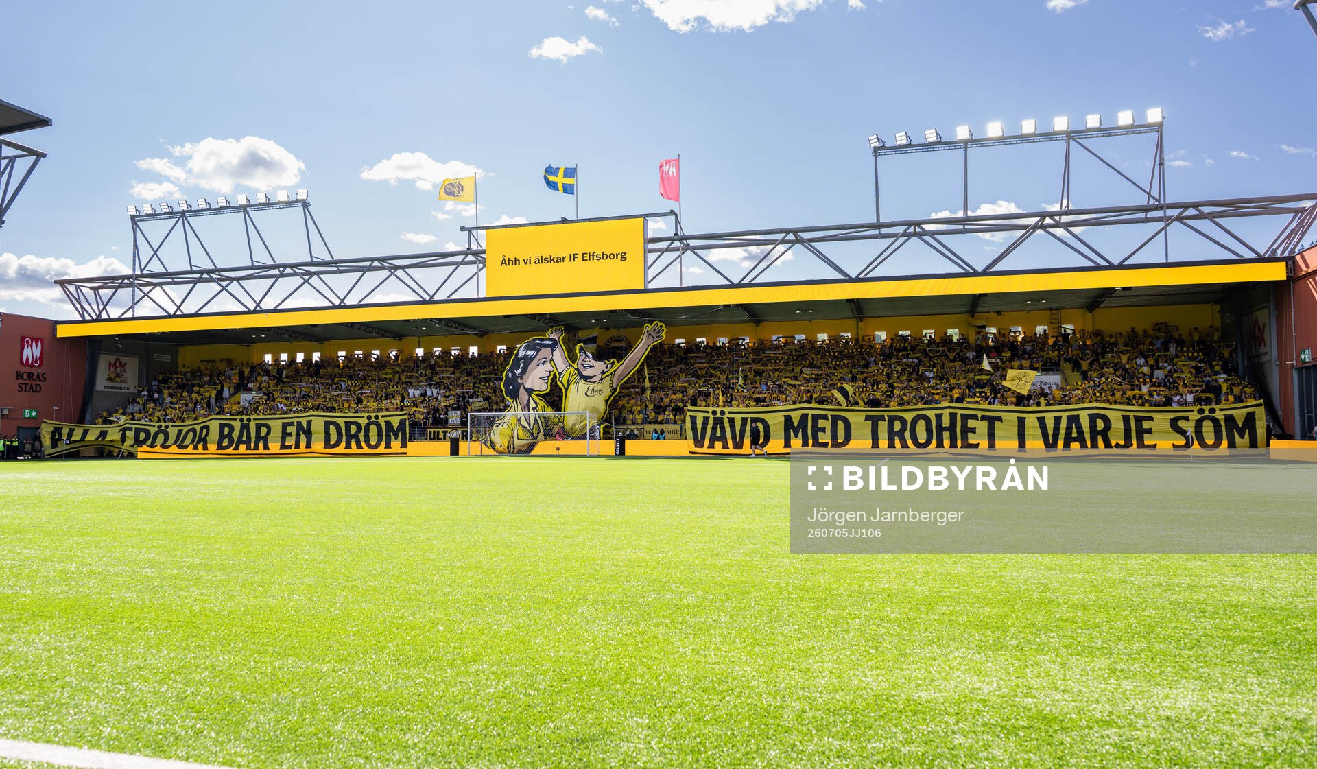 Elfsborgs supportrar tifo