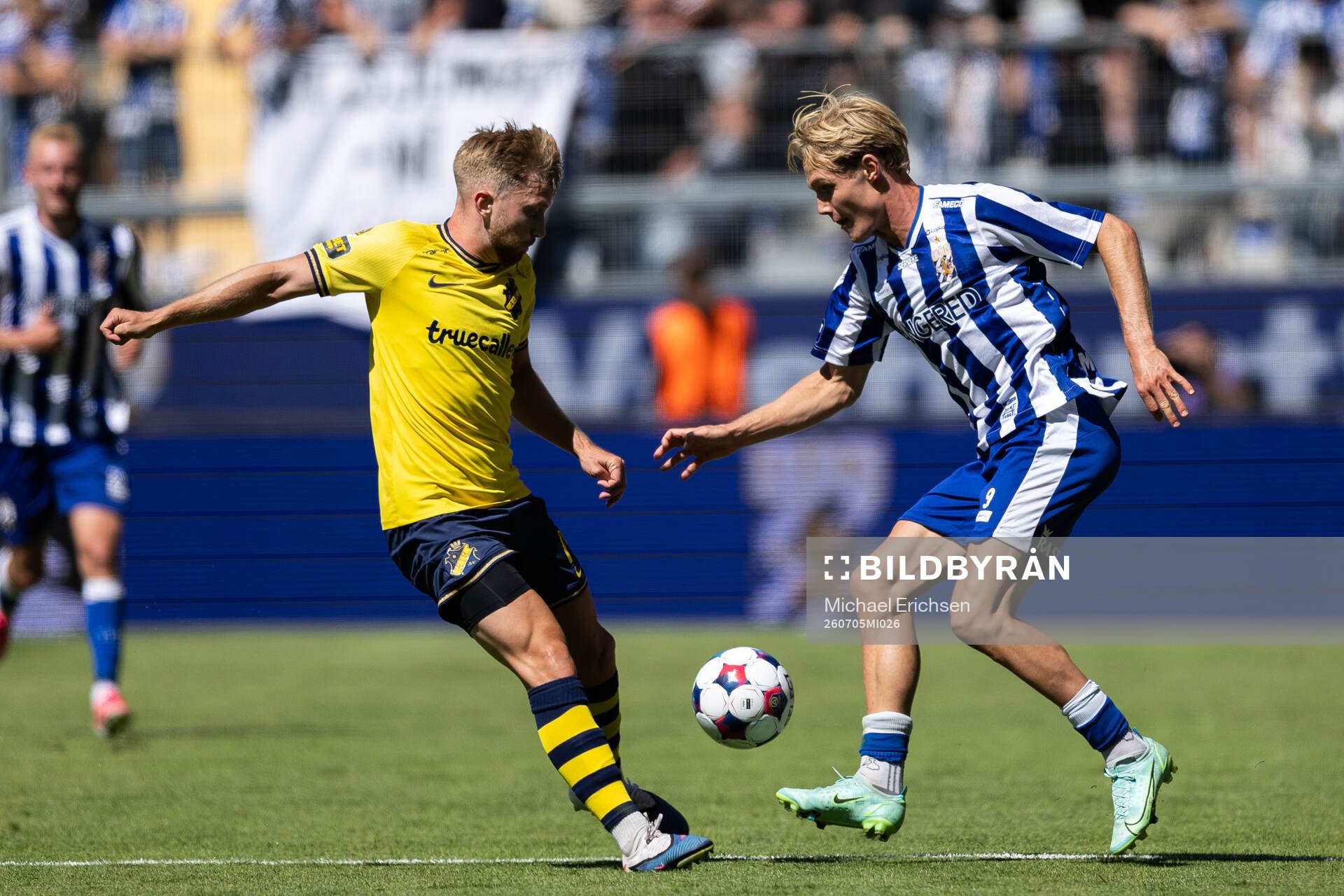 AIKs Eskil Edh och IFK Göteborgs Max Fenger