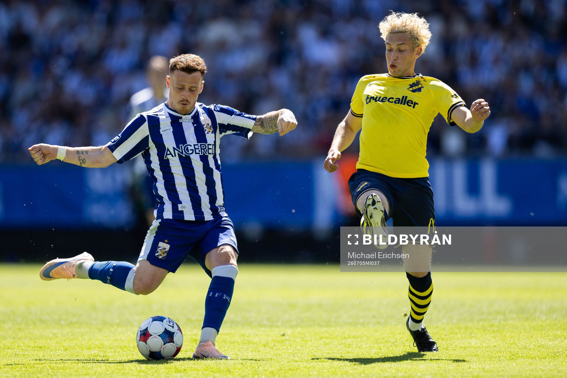 IFK Göteborgs Tobias Heintz och AIKs Victor Goncalves