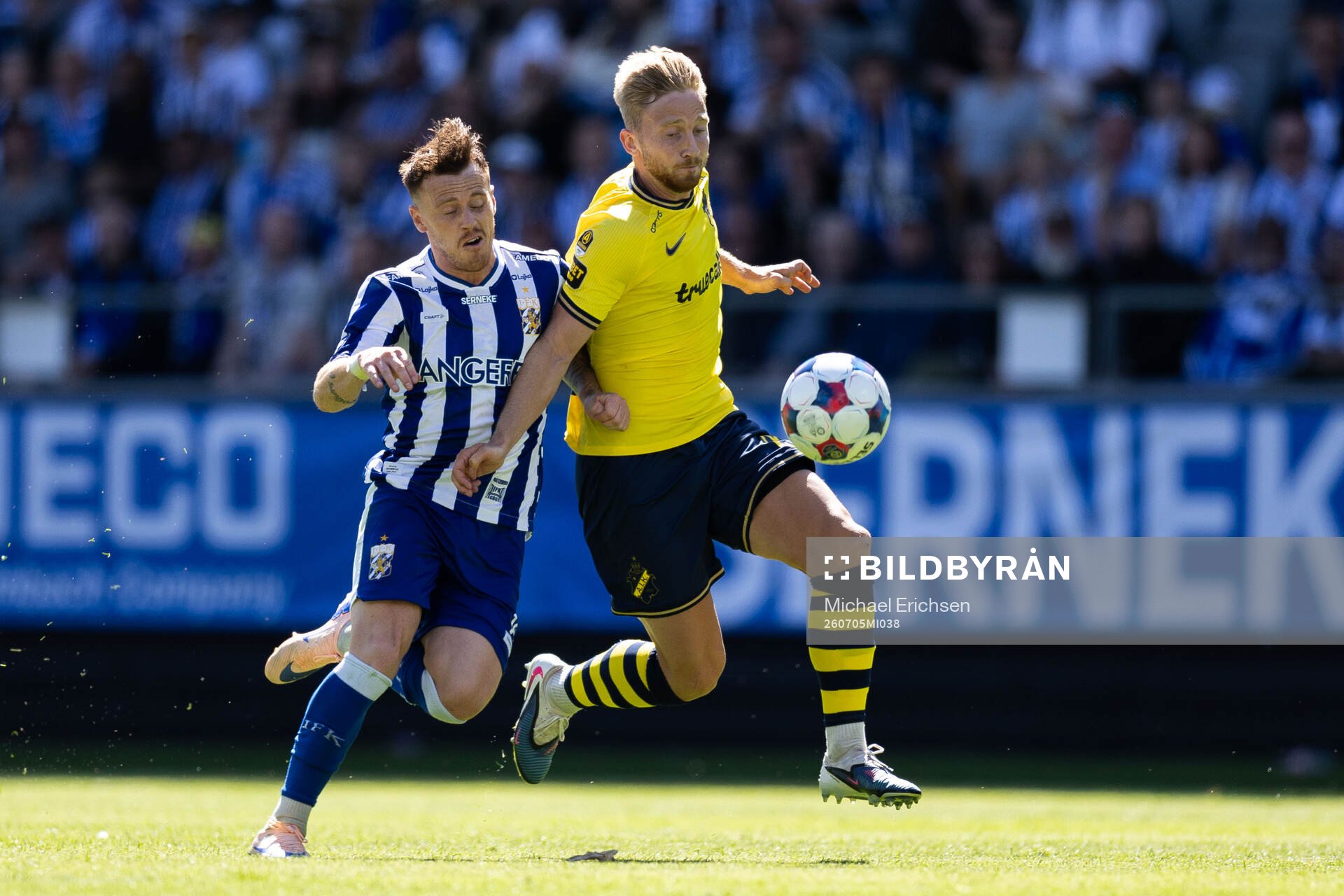 IFK Göteborgs Tobias Heintz och AIKs Eskil Edh