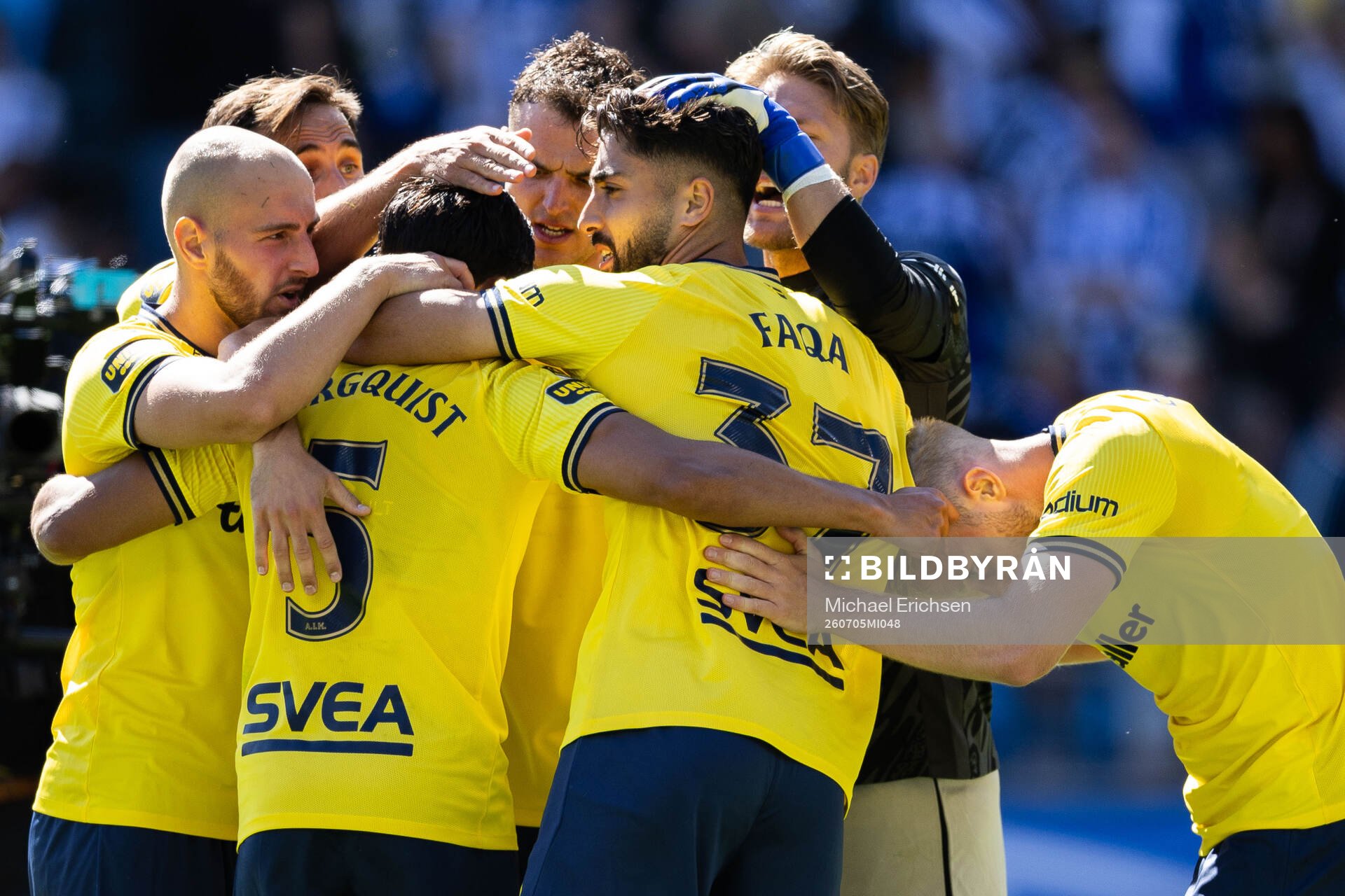 AIKs spelare jublar