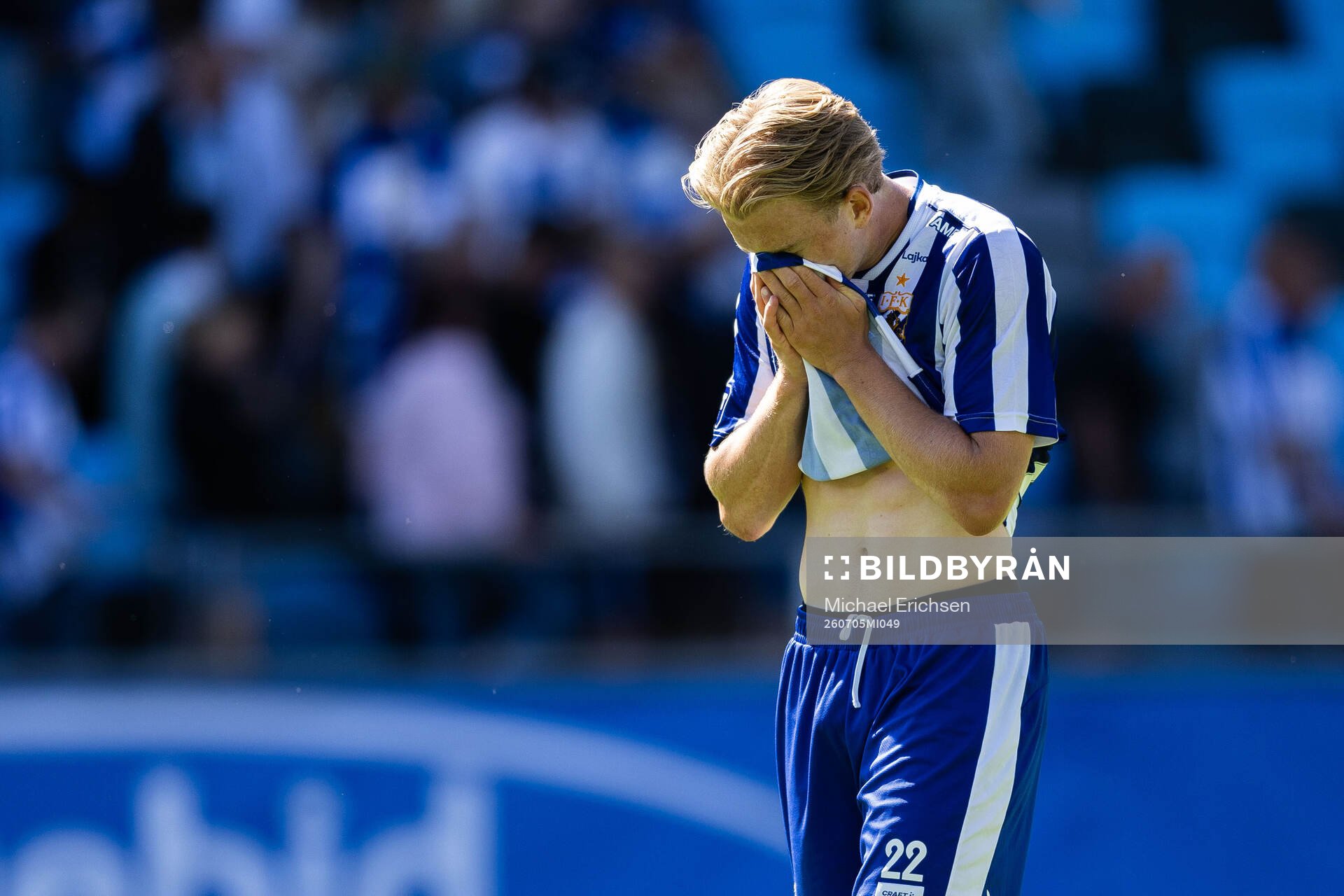 IFK Göteborgs Noah Tolf deppar