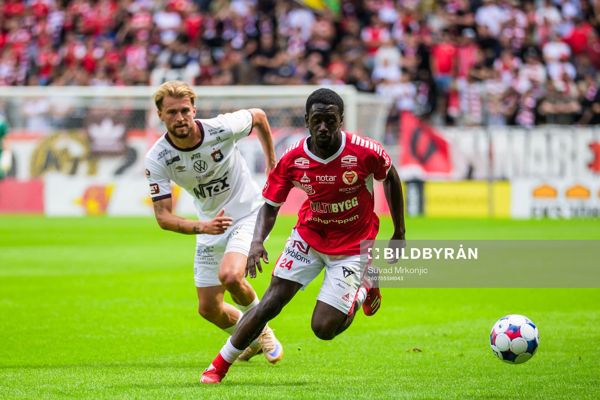Örgrytes William Hofvander och Kalmars Charles Sagoe Jr