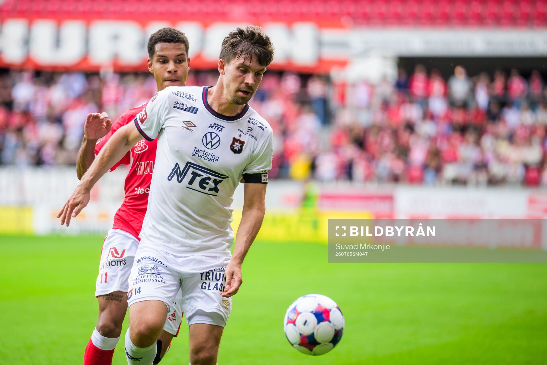 Kalmars Anthony Olusanya och Örgrytes Daniel Paulson