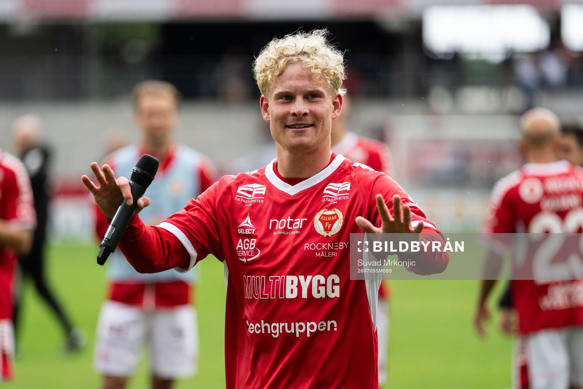 Kalmars Fabian Björklund jublar