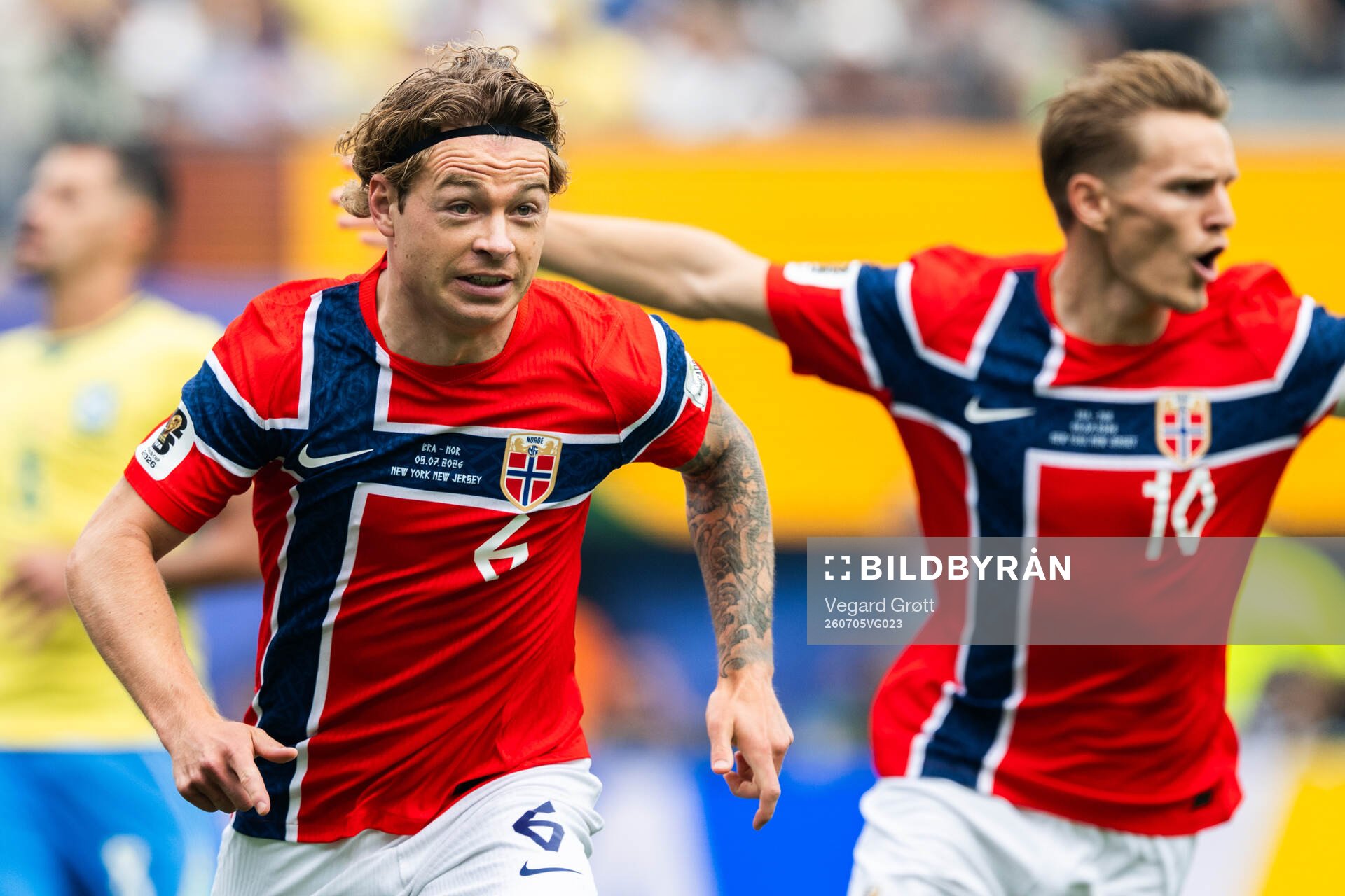 Patrick Berg of Norway celebrates