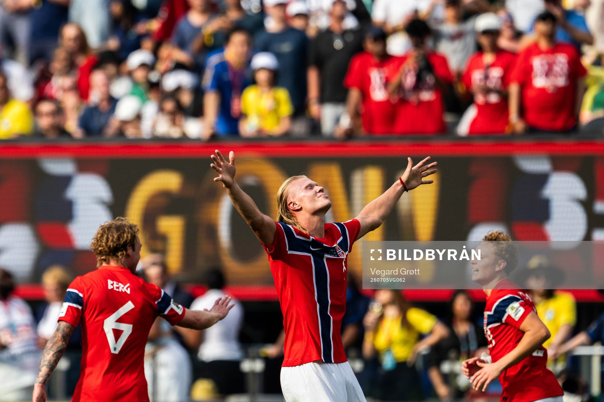 Erling Braut Haaland of Norway celebrates