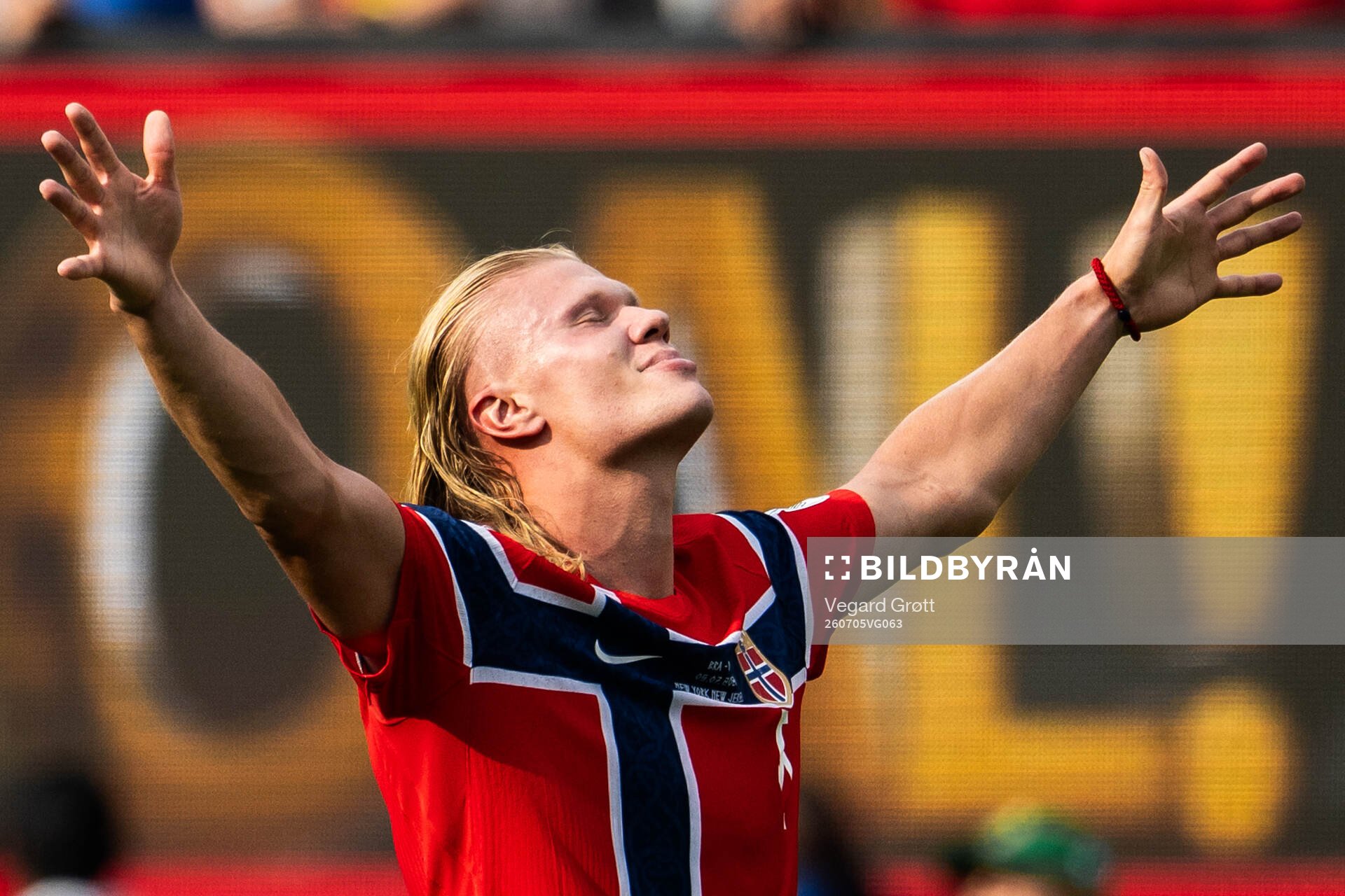 Erling Braut Haaland of Norway celebrates