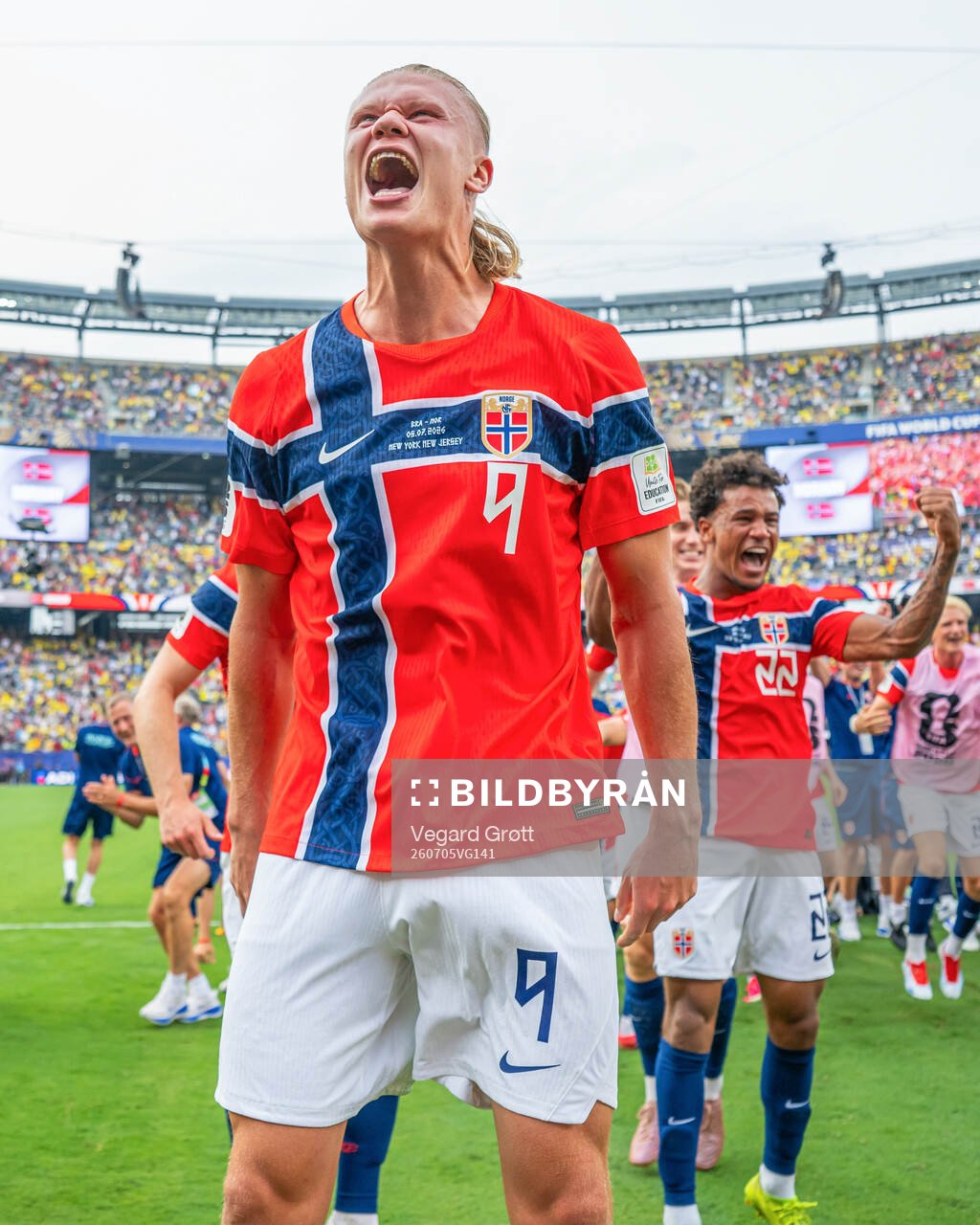 Erling Braut Haaland of Norway celebrates