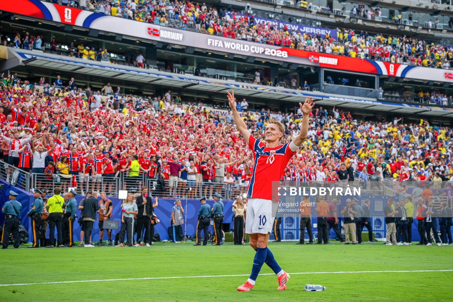 Martin Ødegaard of Norway celebrates