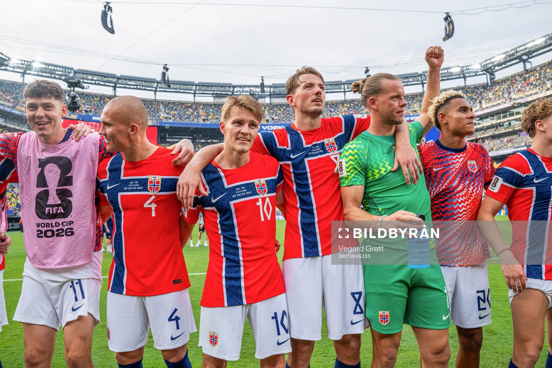 Jørgen Strand Larsen, Leo Østigård, Martin Ødegaard,