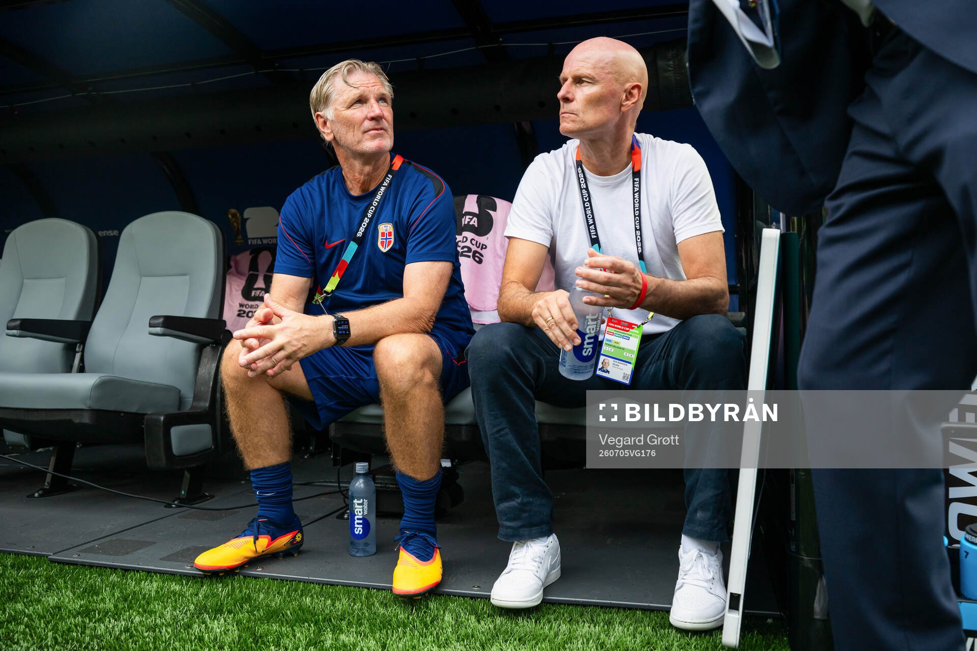 Assistant coach Kent Bergersen and head coach Ståle
