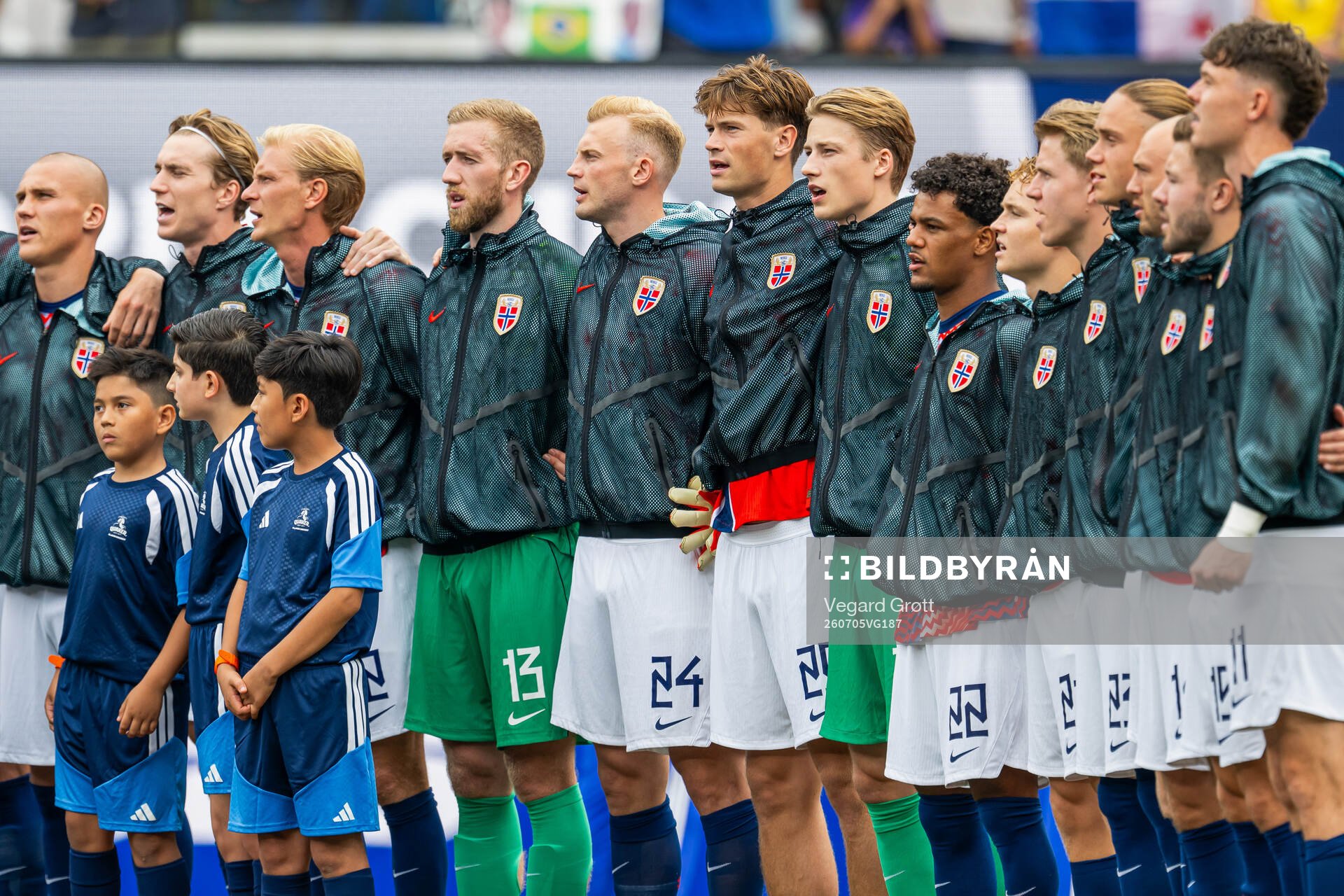 Goalkeeper Egil Selvik, Sondre Langås, Henrik Falchener,